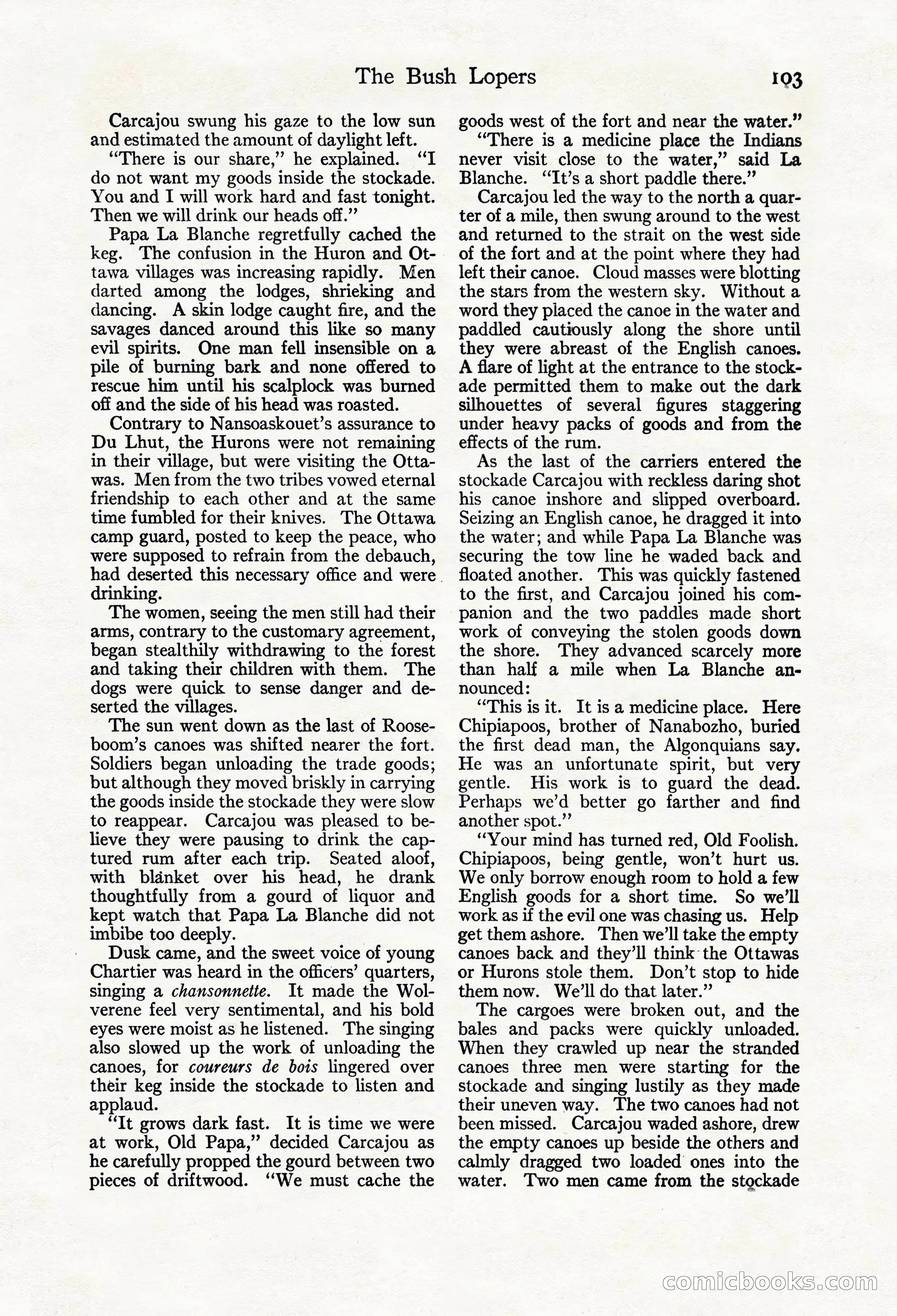 Adventure Magazine Cover, March 20, 1925 — page 121 of 212