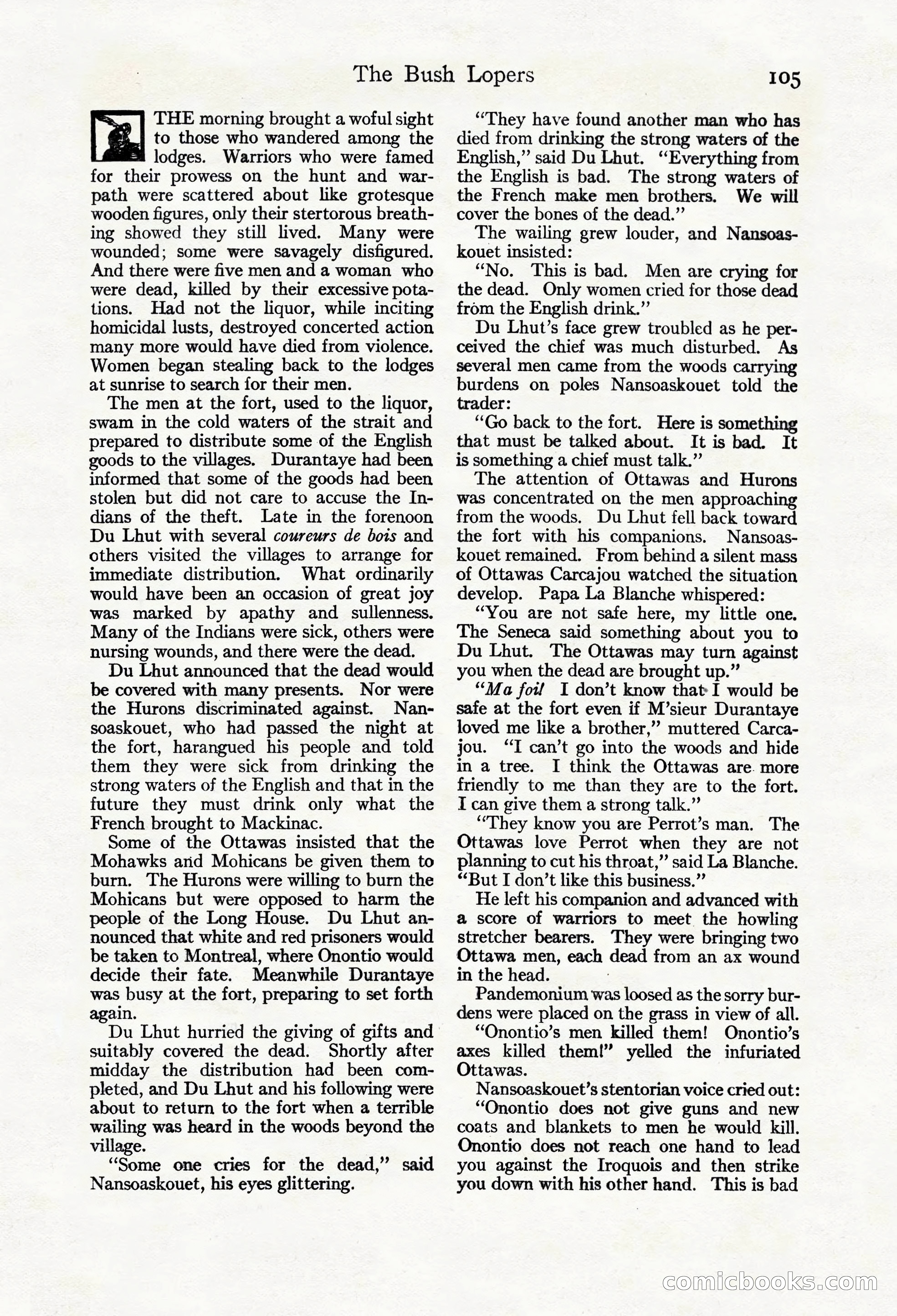 Adventure Magazine Cover, March 20, 1925 — page 123 of 212