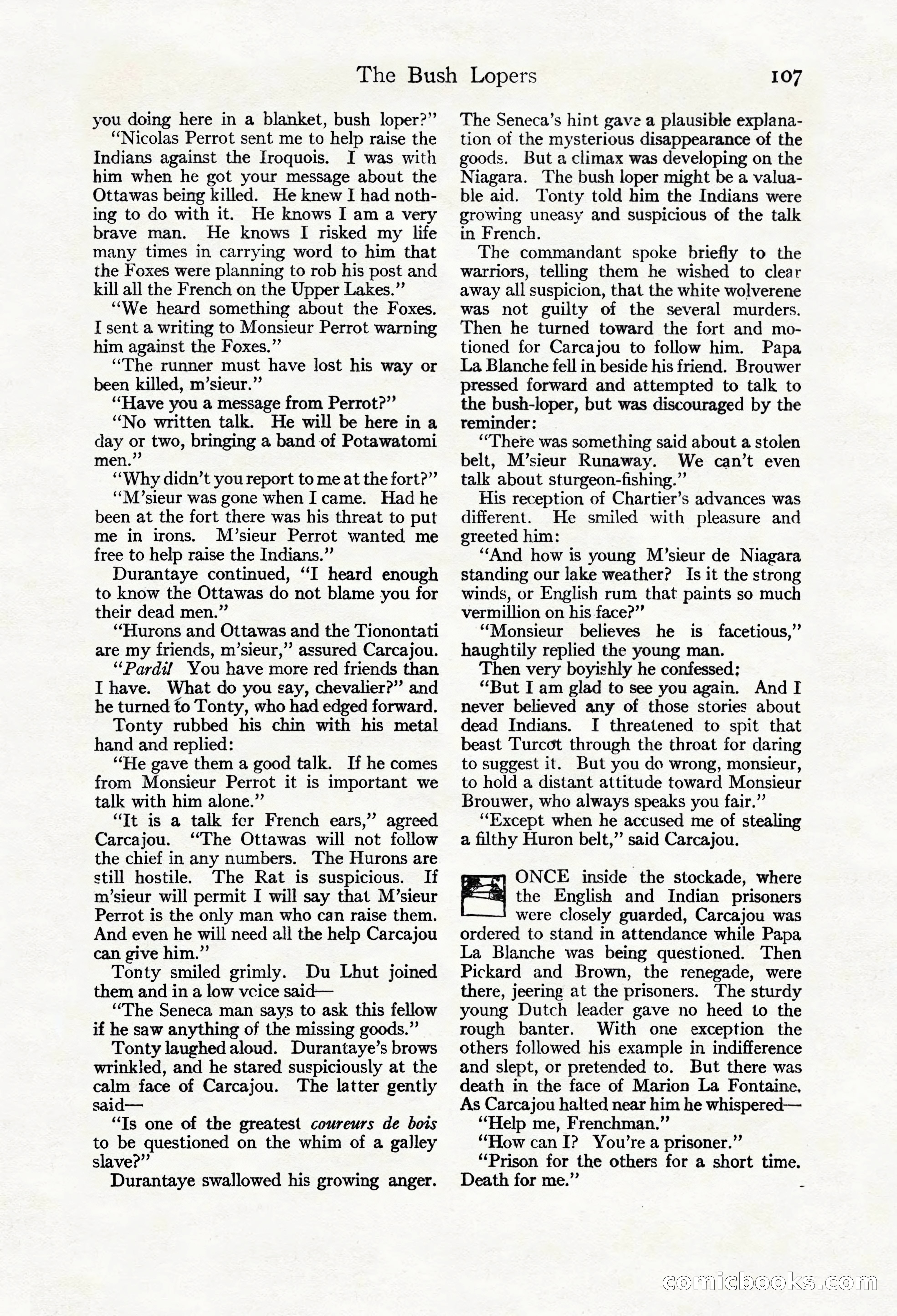 Adventure Magazine Cover, March 20, 1925 — page 125 of 212