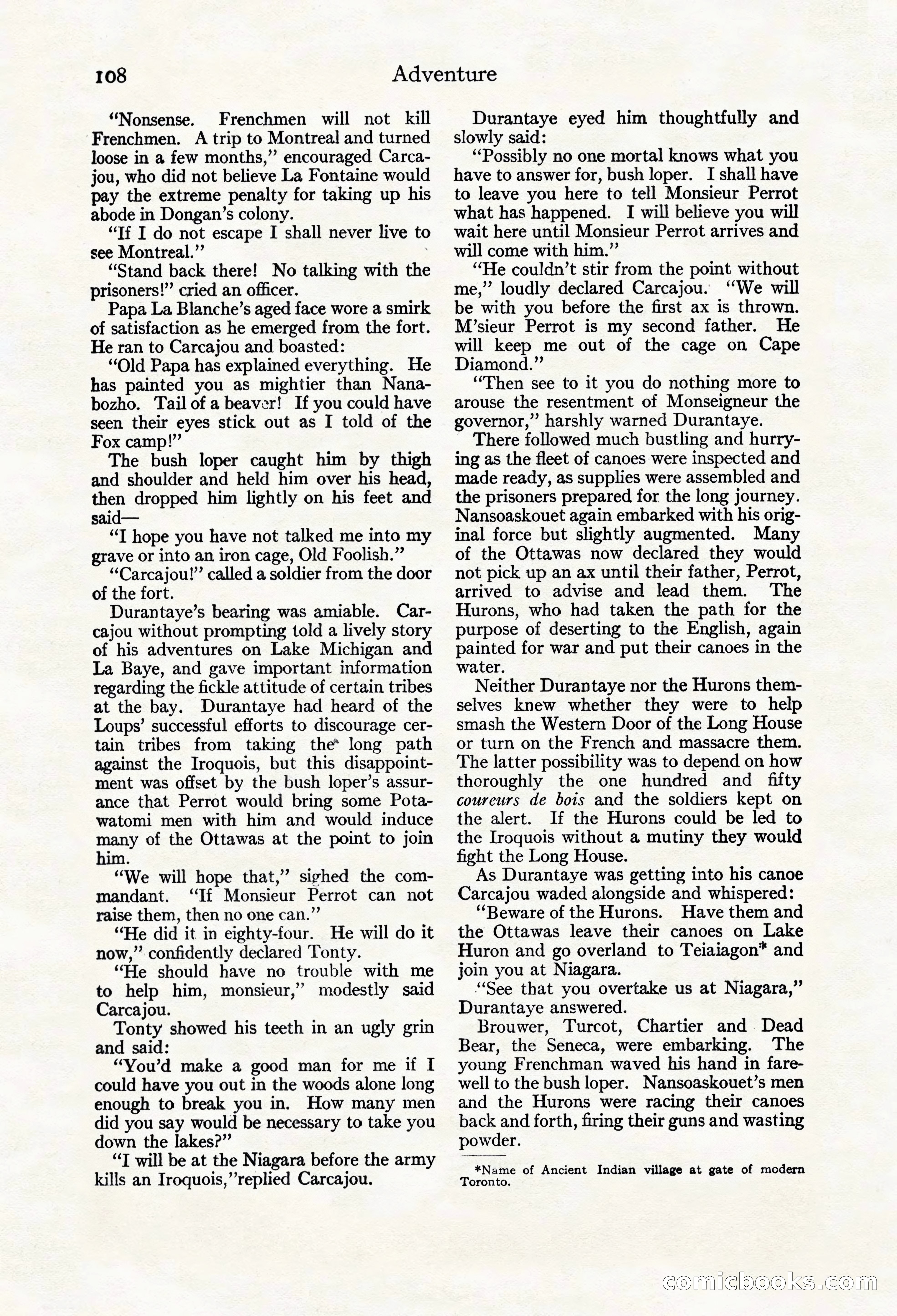 Adventure Magazine Cover, March 20, 1925 — page 126 of 212