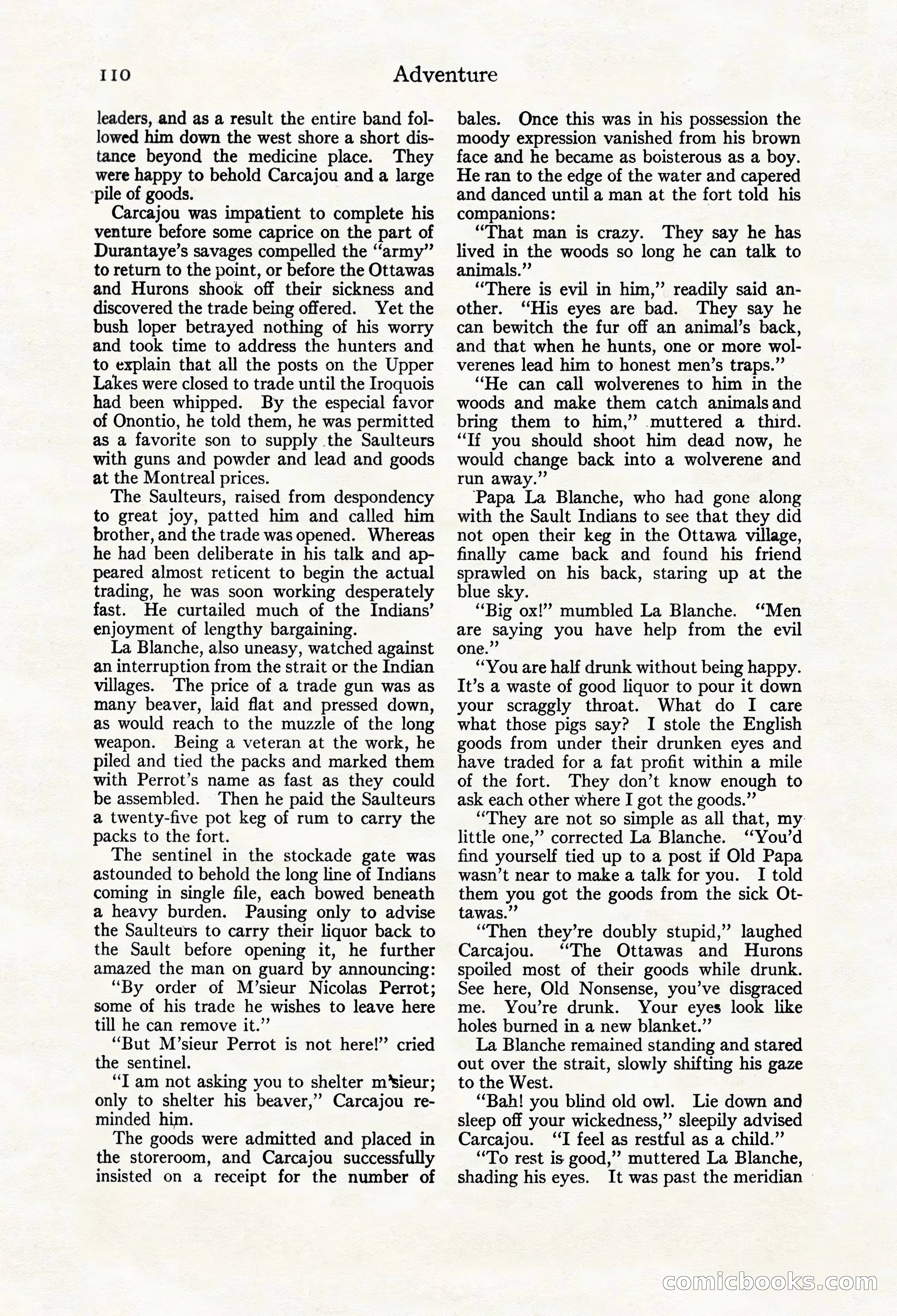 Adventure Magazine Cover, March 20, 1925 — page 128 of 212