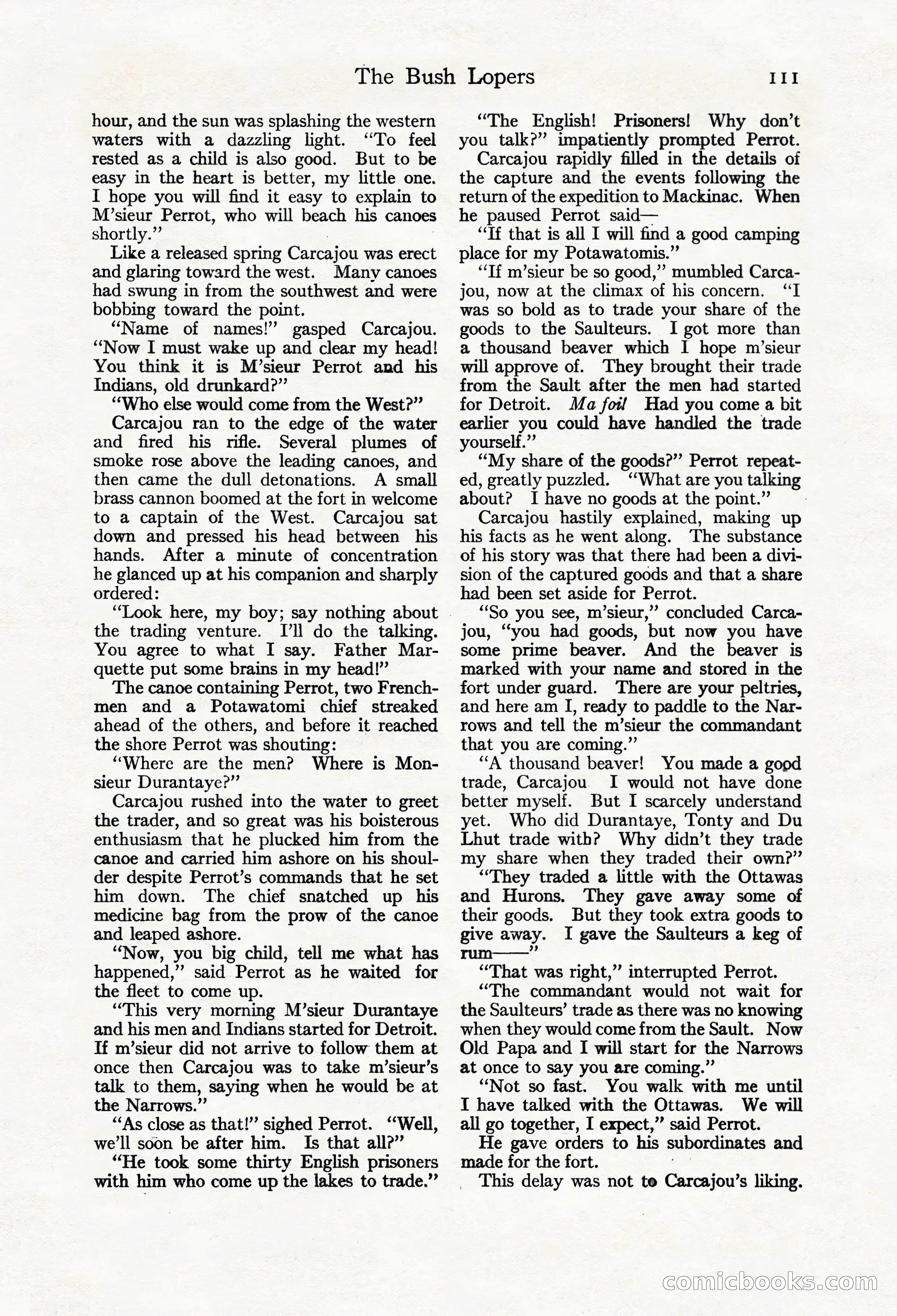 Adventure Magazine Cover, March 20, 1925 — page 129 of 212