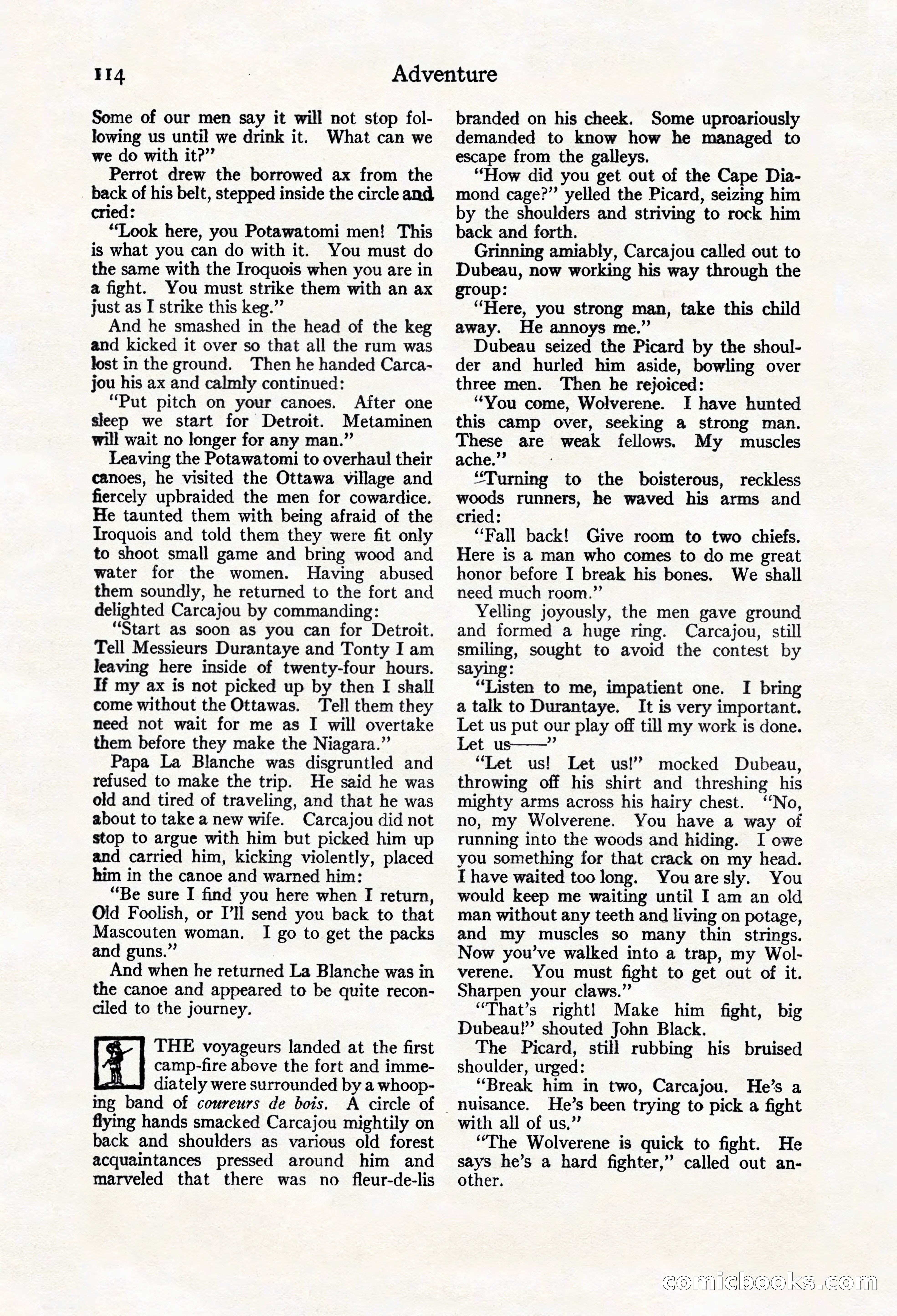 Adventure Magazine Cover, March 20, 1925 — page 132 of 212