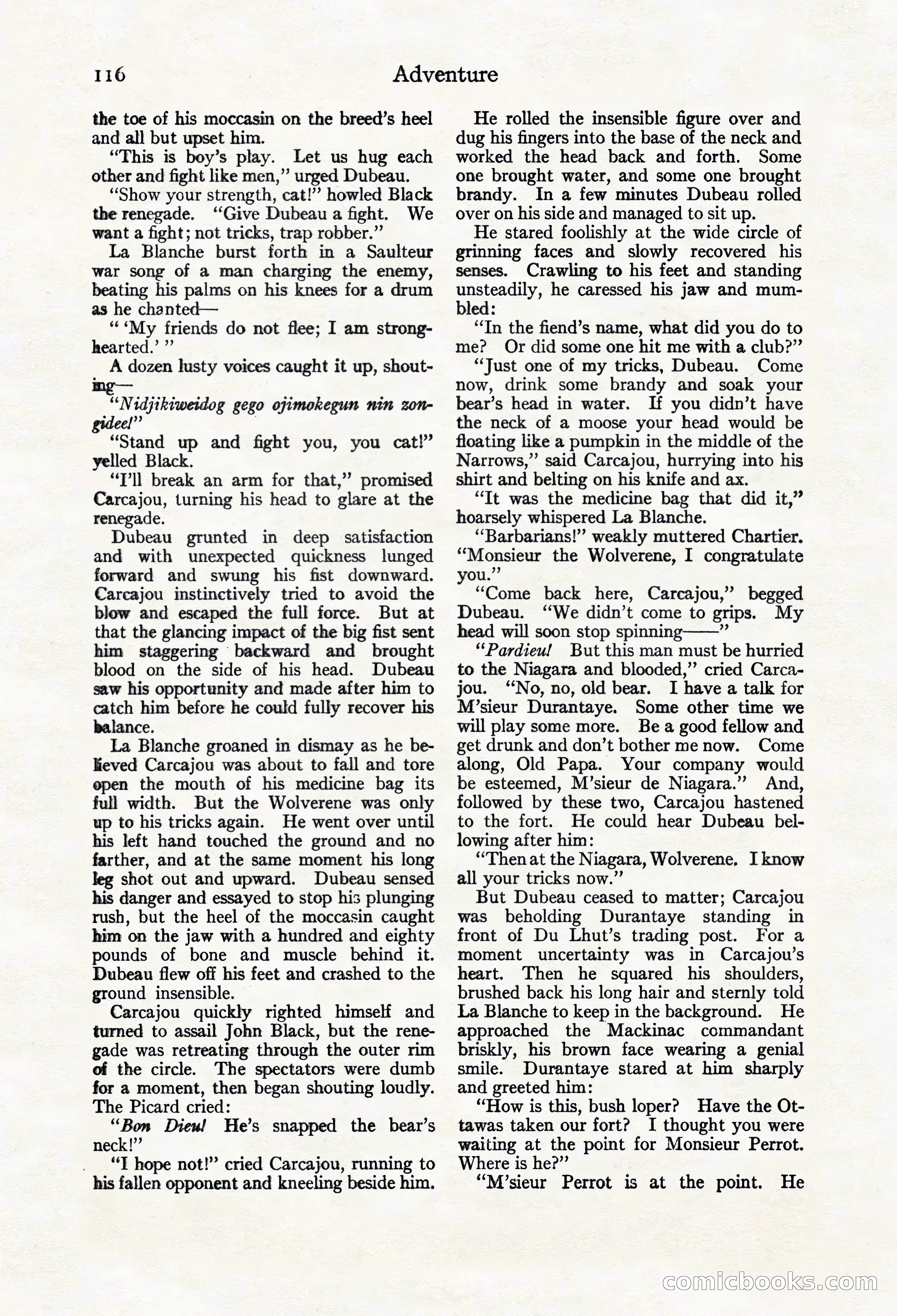 Adventure Magazine Cover, March 20, 1925 — page 134 of 212