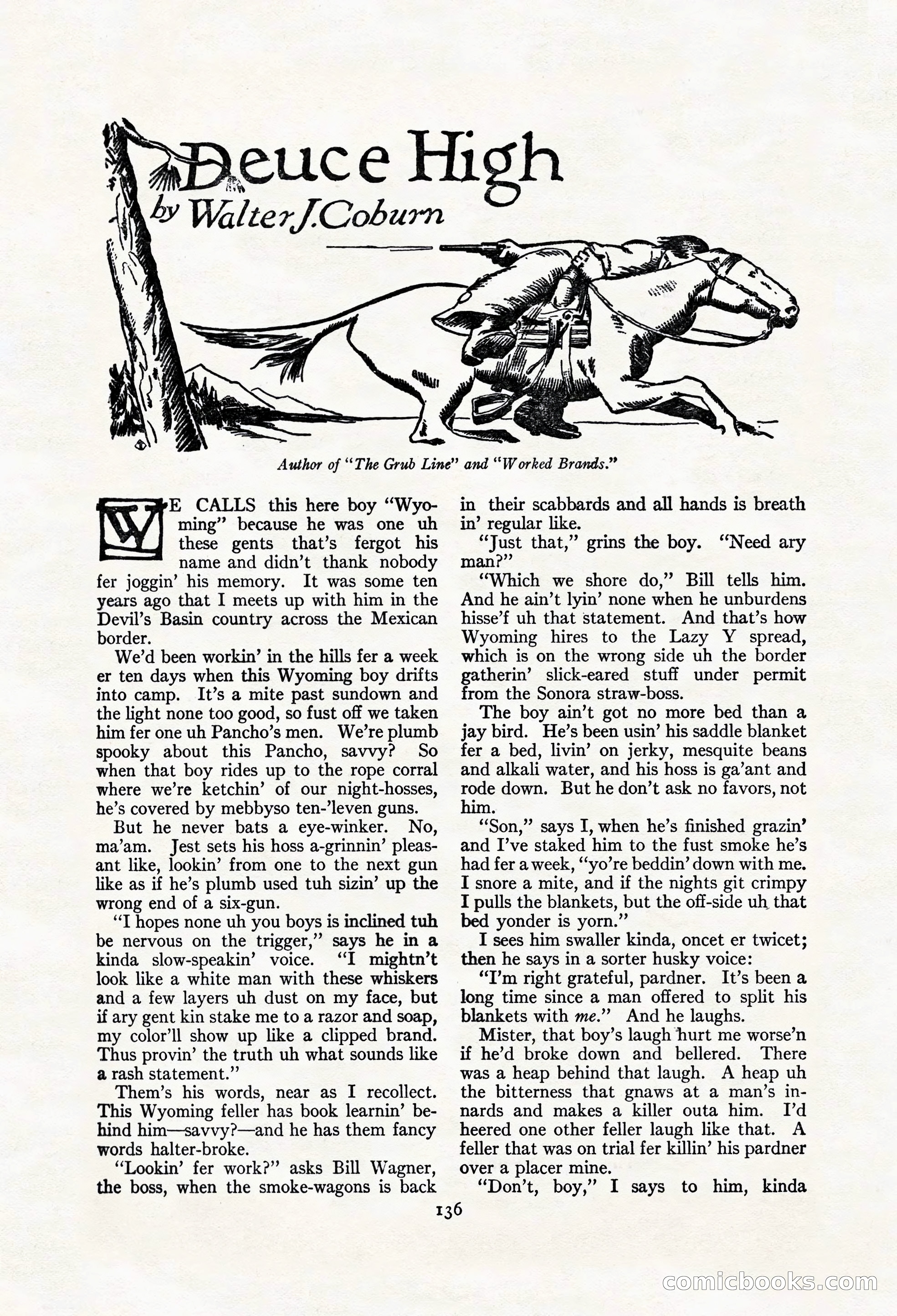 Adventure Magazine Cover, March 20, 1925 — page 154 of 212