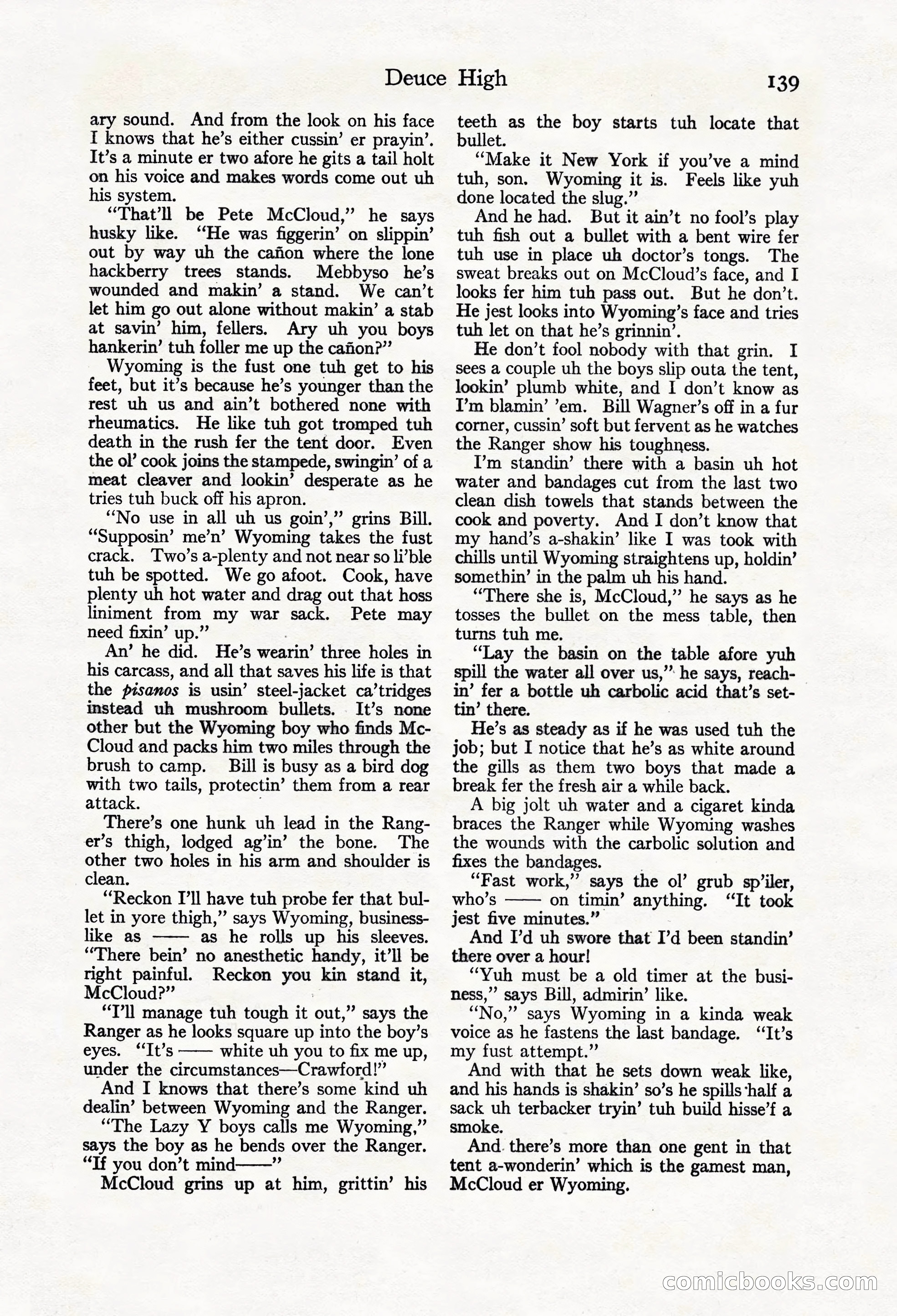 Adventure Magazine Cover, March 20, 1925 — page 157 of 212
