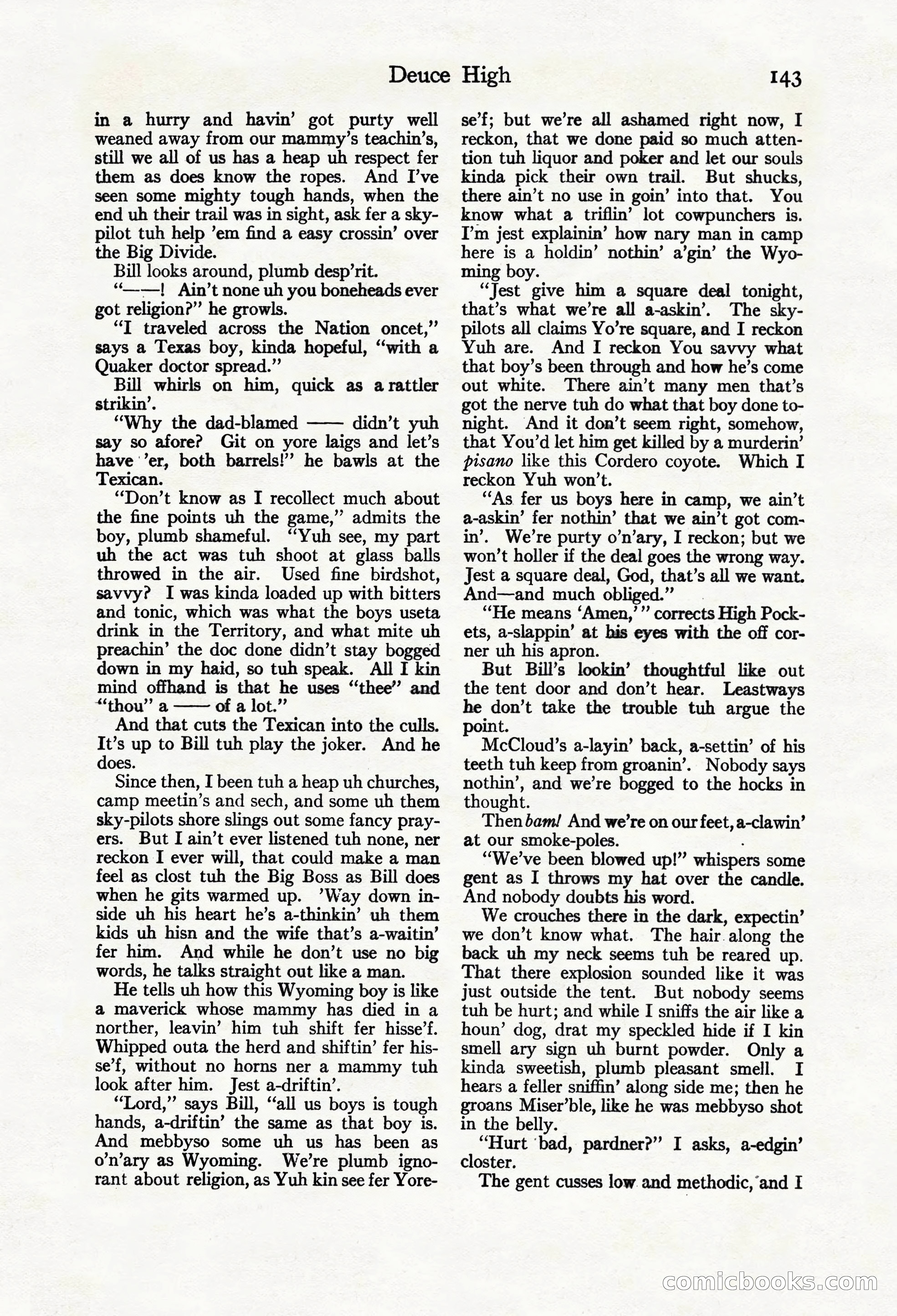 Adventure Magazine Cover, March 20, 1925 — page 161 of 212