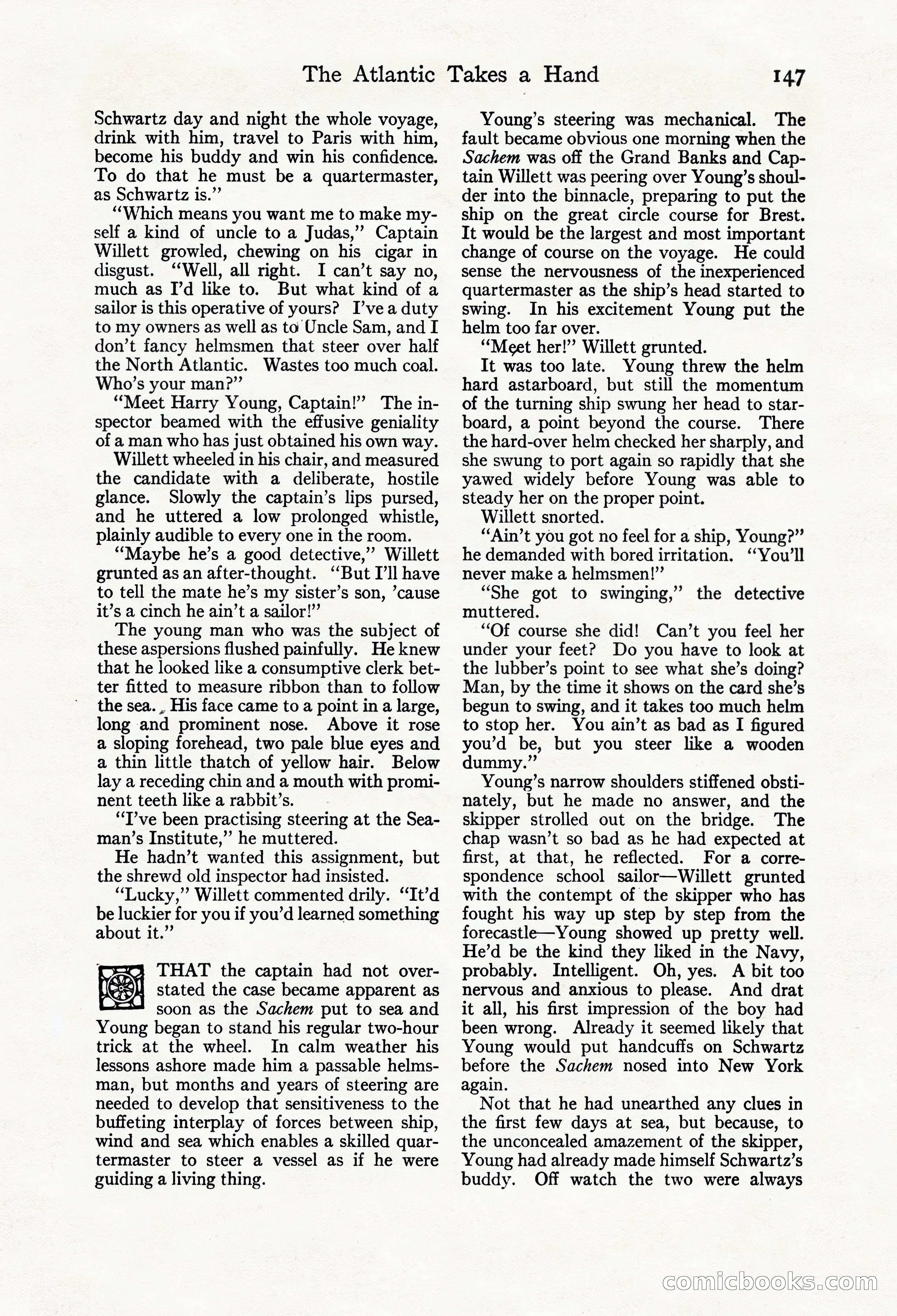 Adventure Magazine Cover, March 20, 1925 — page 165 of 212