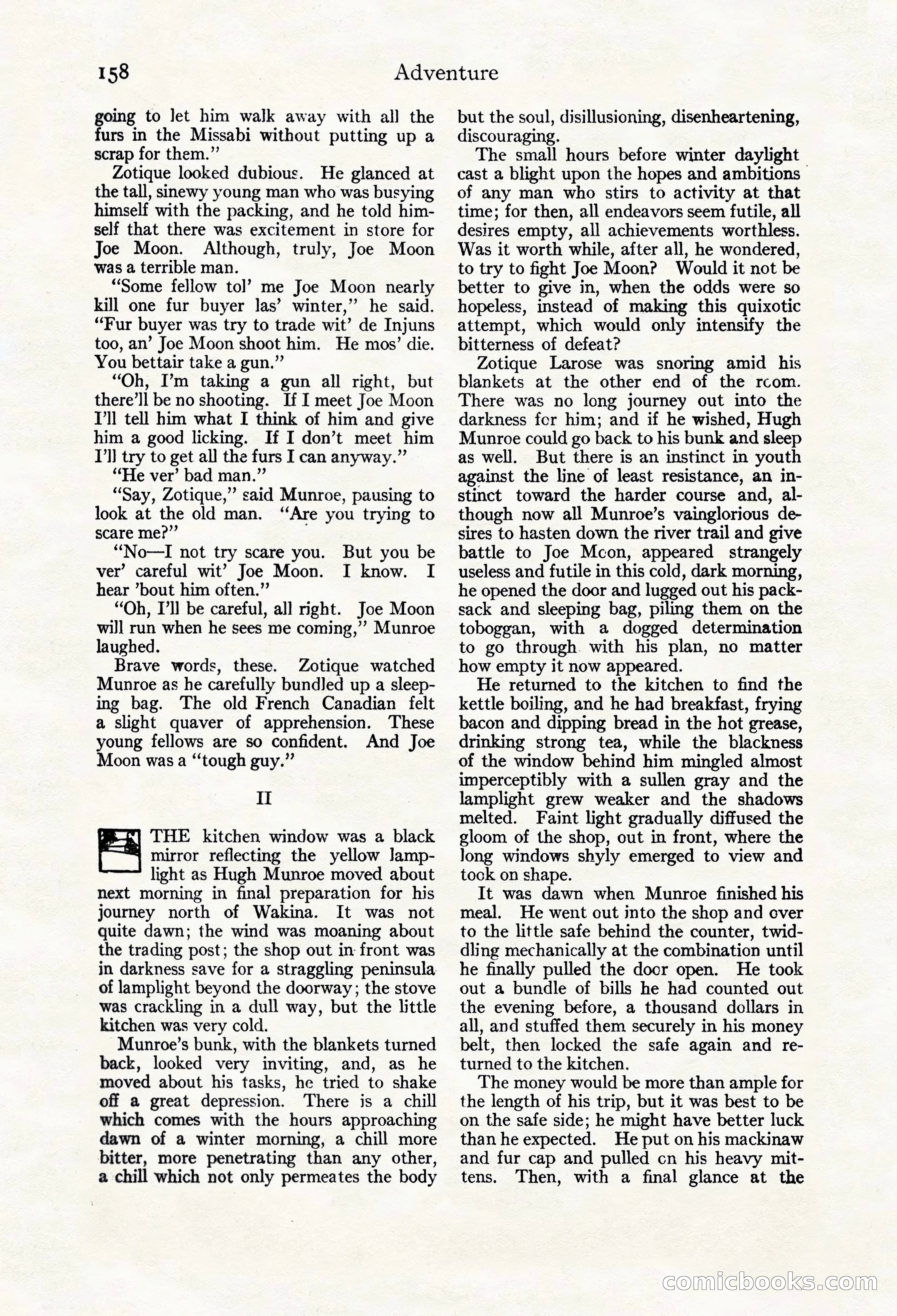 Adventure Magazine Cover, March 20, 1925 — page 176 of 212