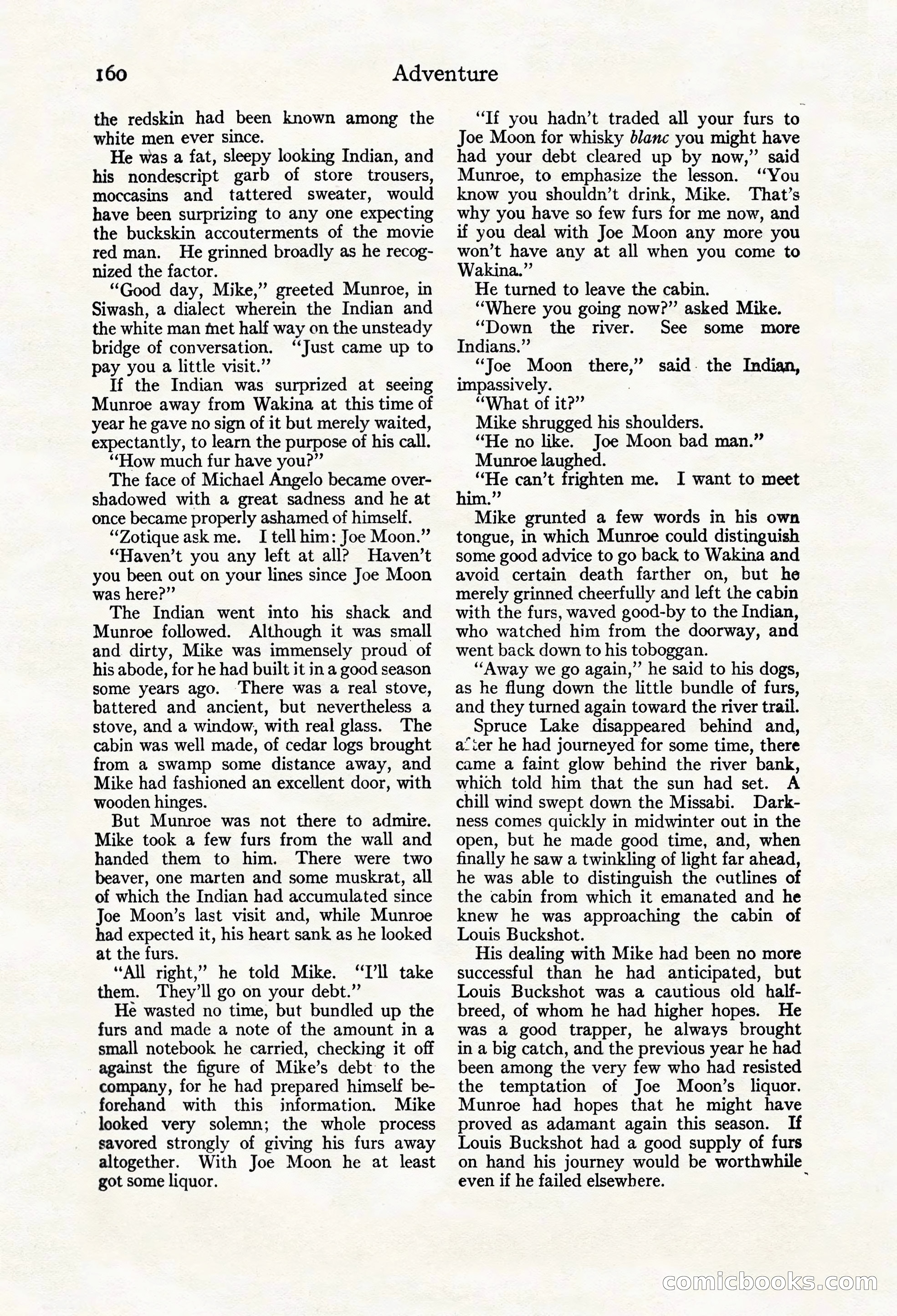 Adventure Magazine Cover, March 20, 1925 — page 178 of 212