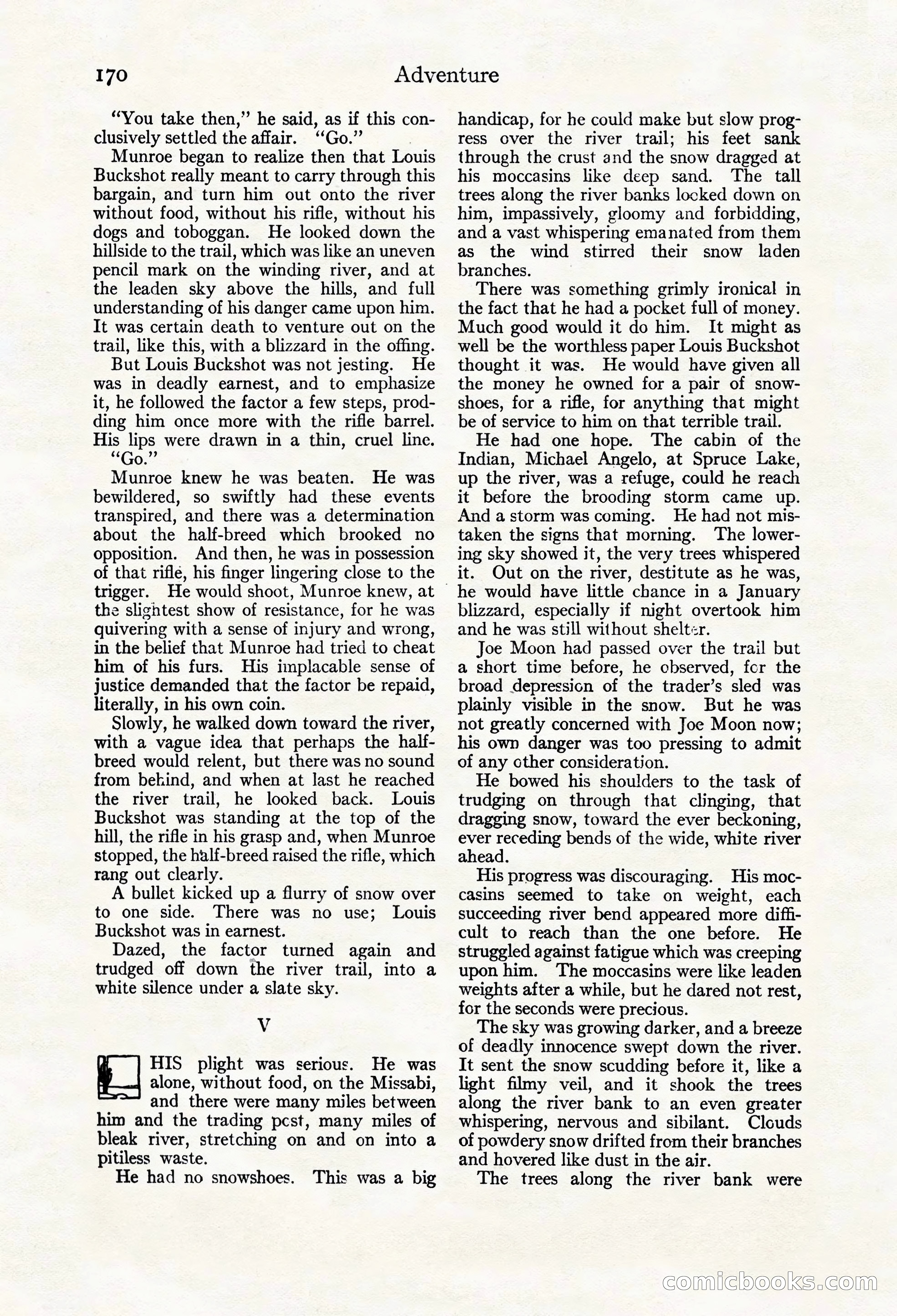 Adventure Magazine Cover, March 20, 1925 — page 188 of 212