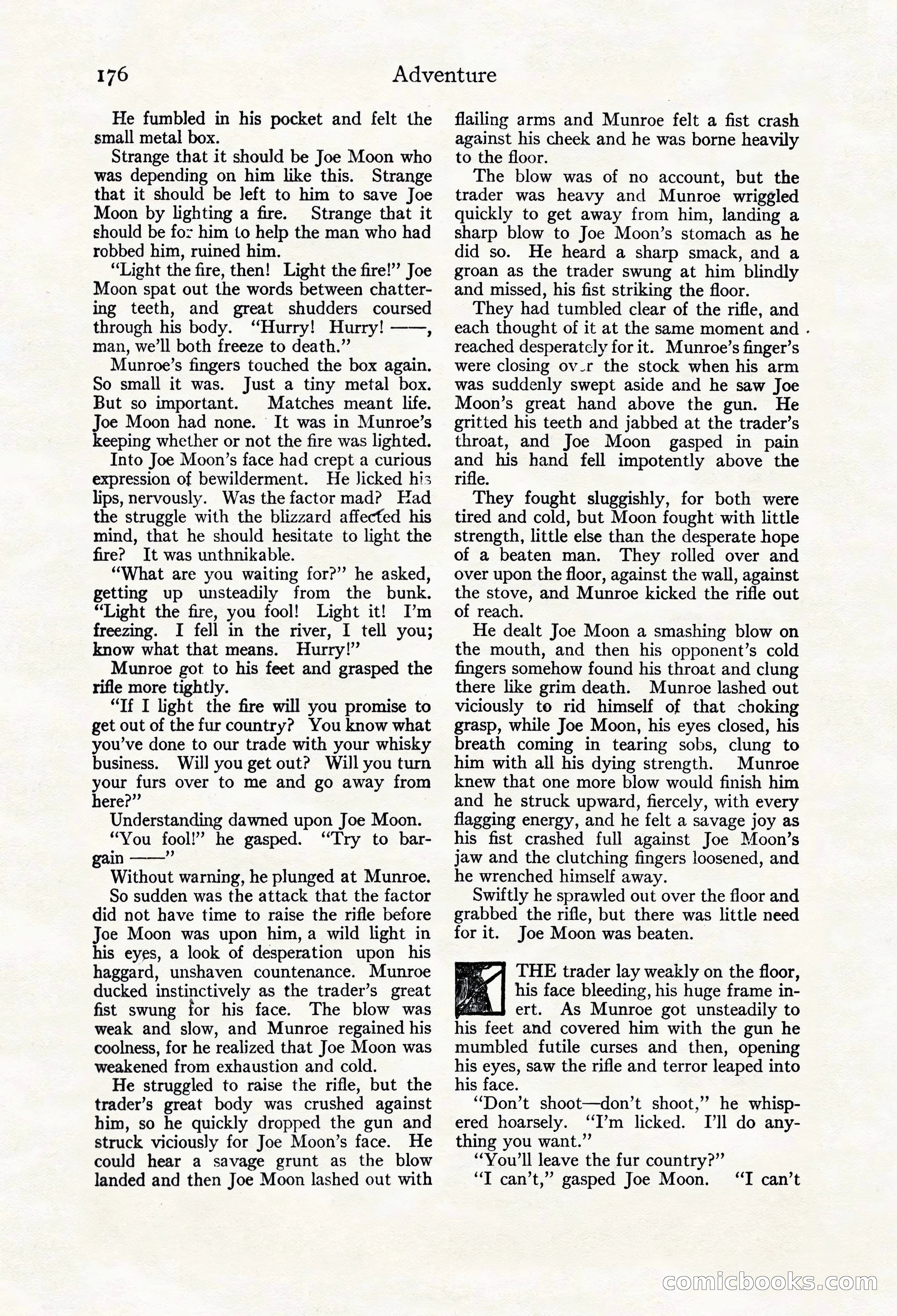 Adventure Magazine Cover, March 20, 1925 — page 194 of 212