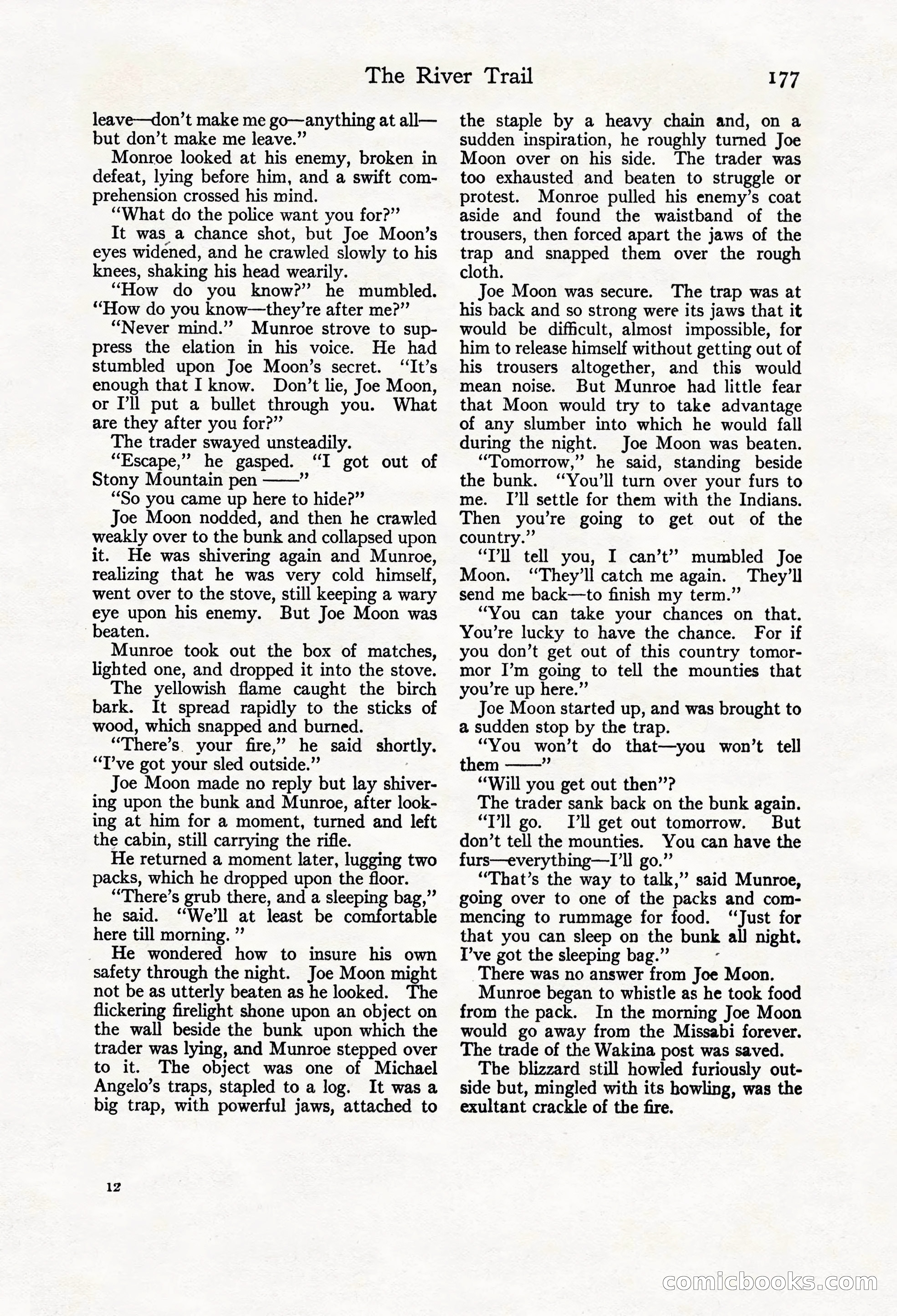 Adventure Magazine Cover, March 20, 1925 — page 195 of 212