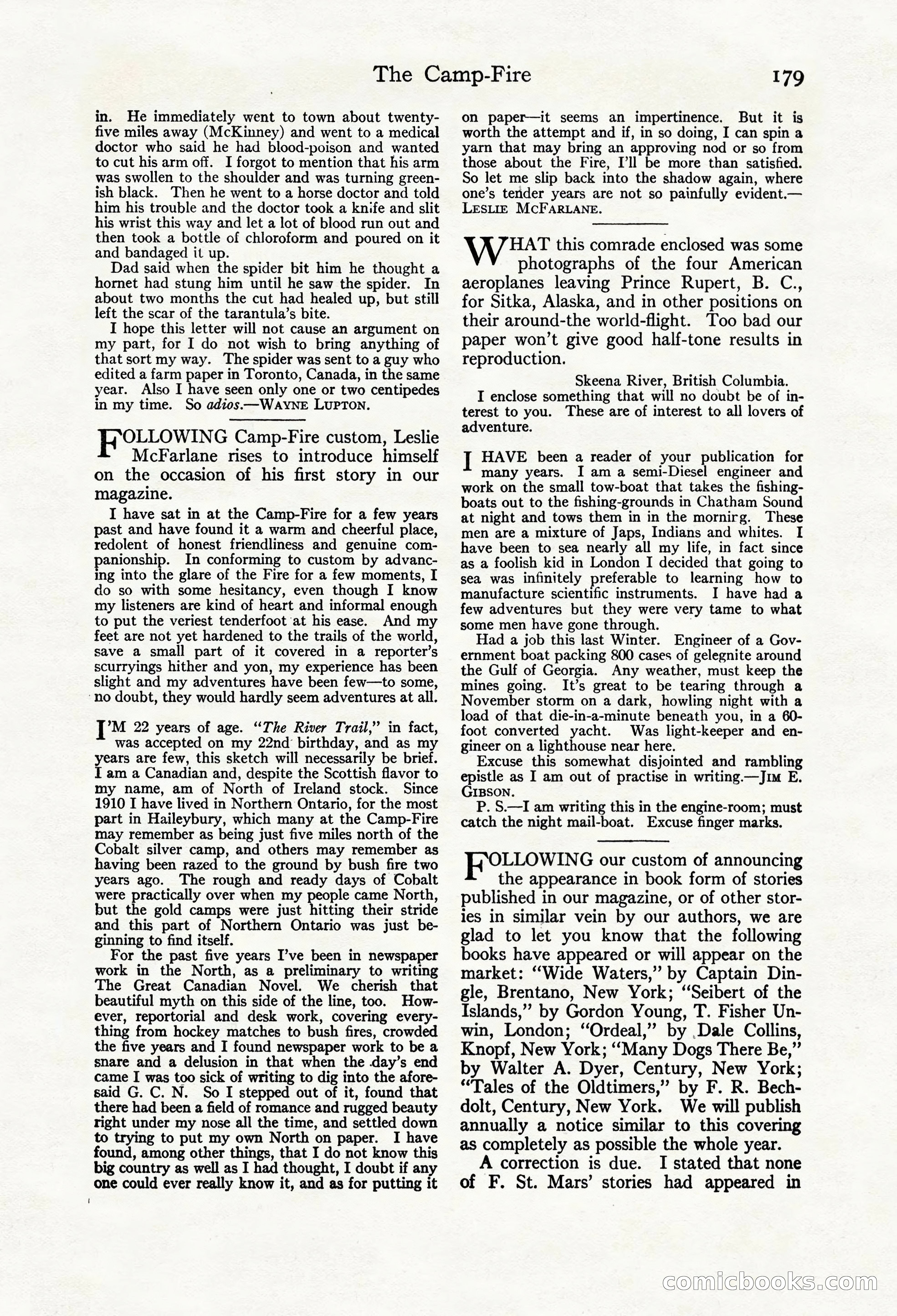 Adventure Magazine Cover, March 20, 1925 — page 197 of 212