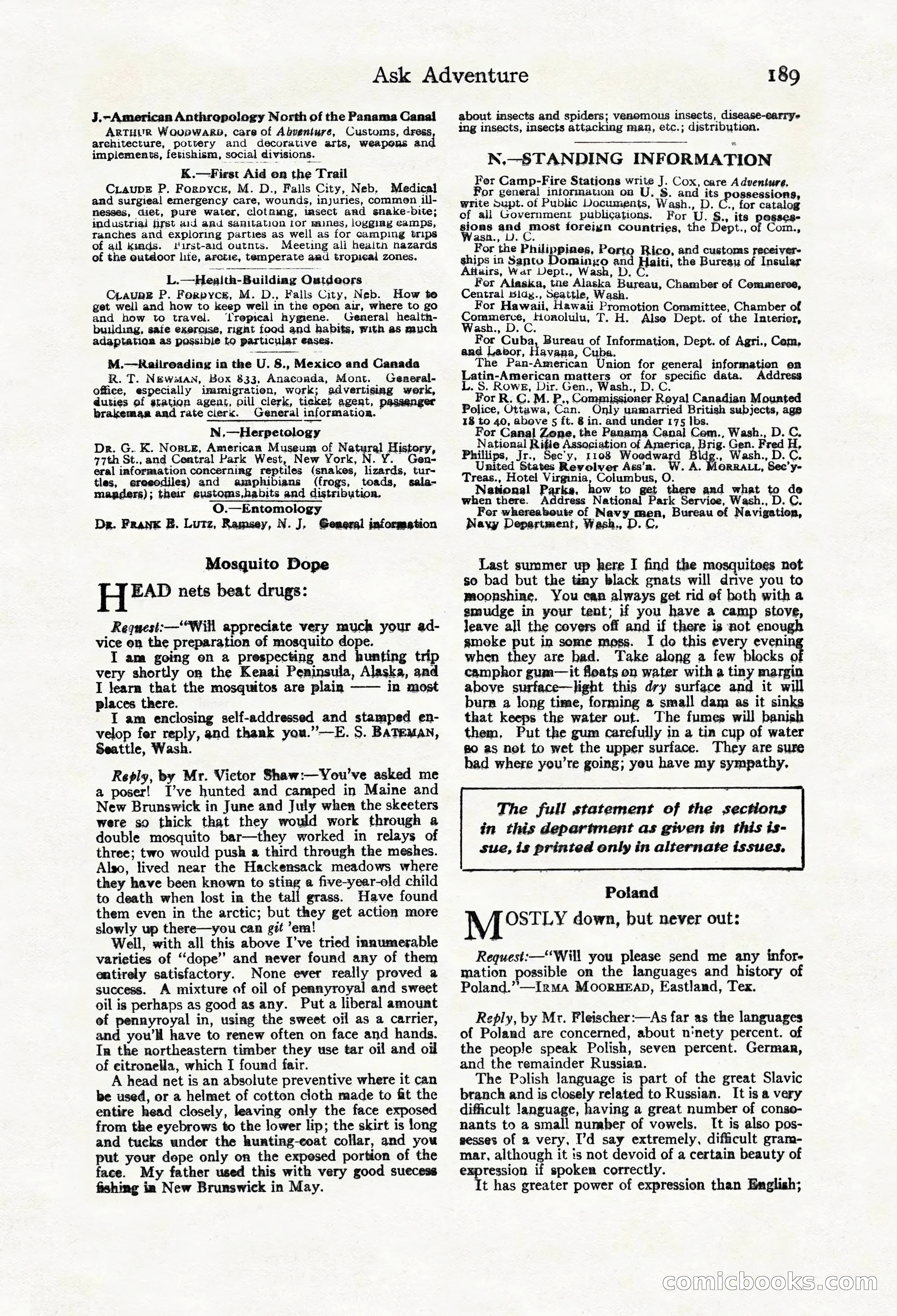 Adventure Magazine Cover, March 20, 1925 — page 207 of 212