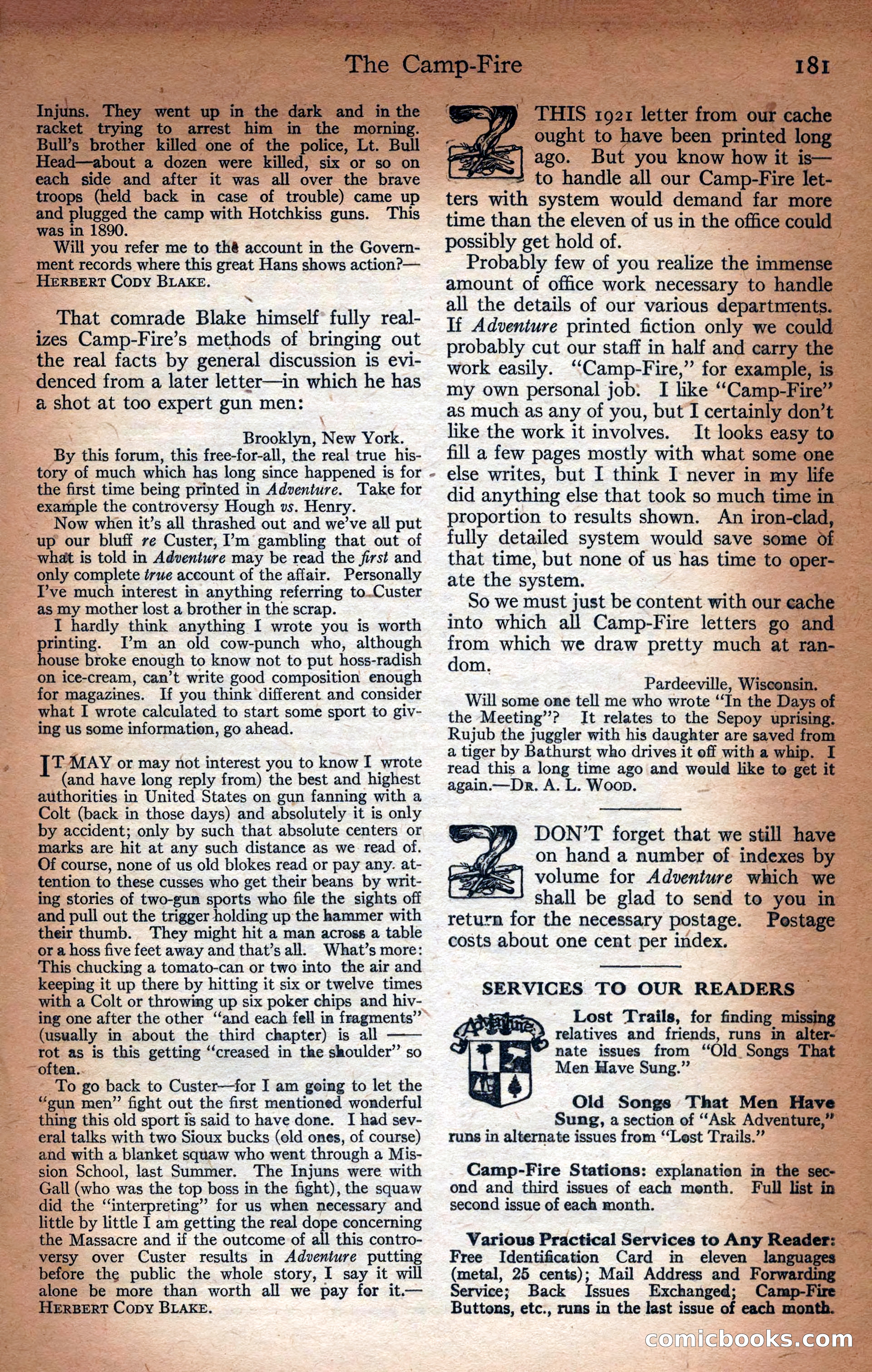 Adventure Magazine Cover — page 183 of 196