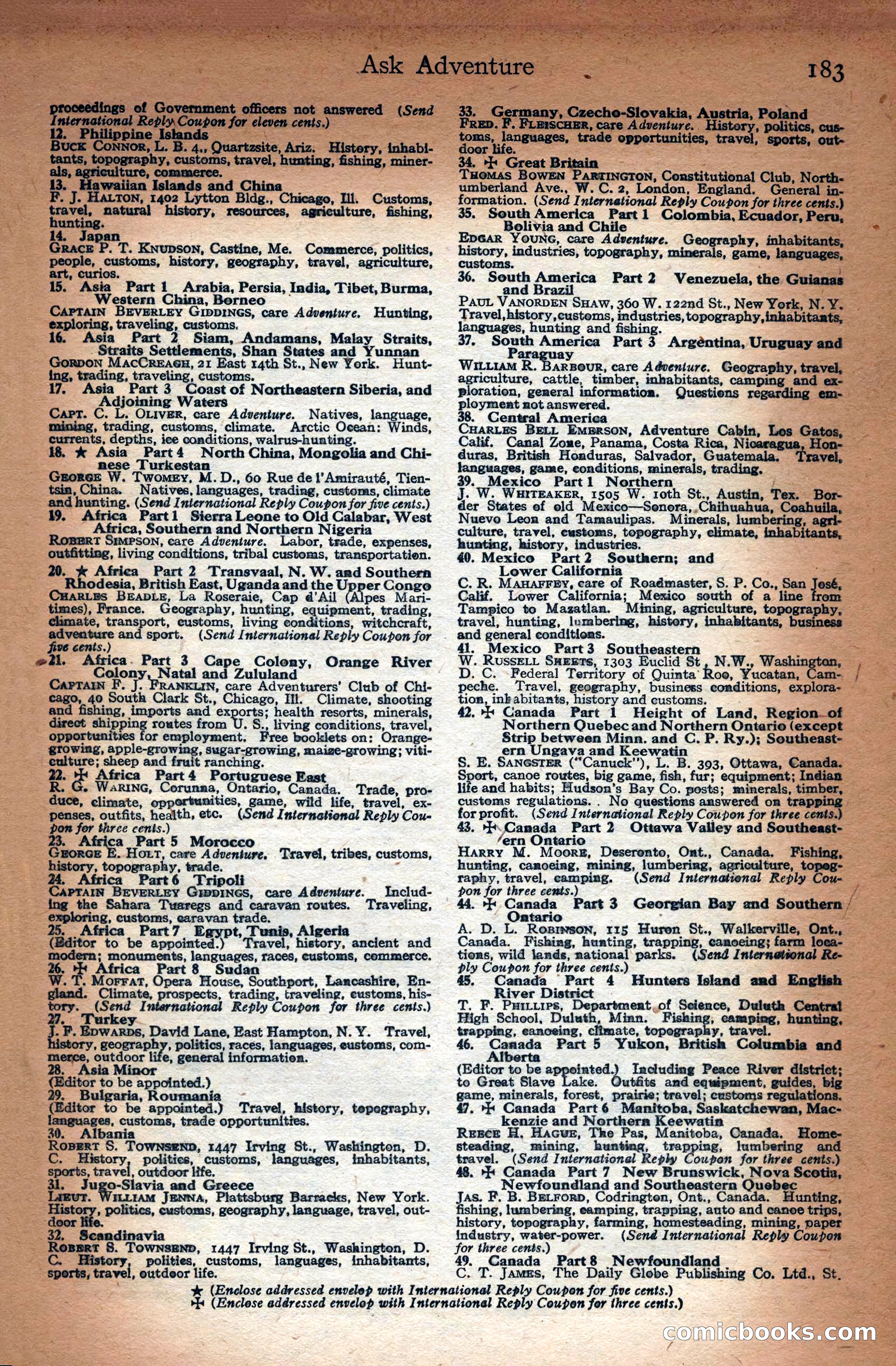 Adventure Magazine Cover — page 185 of 196