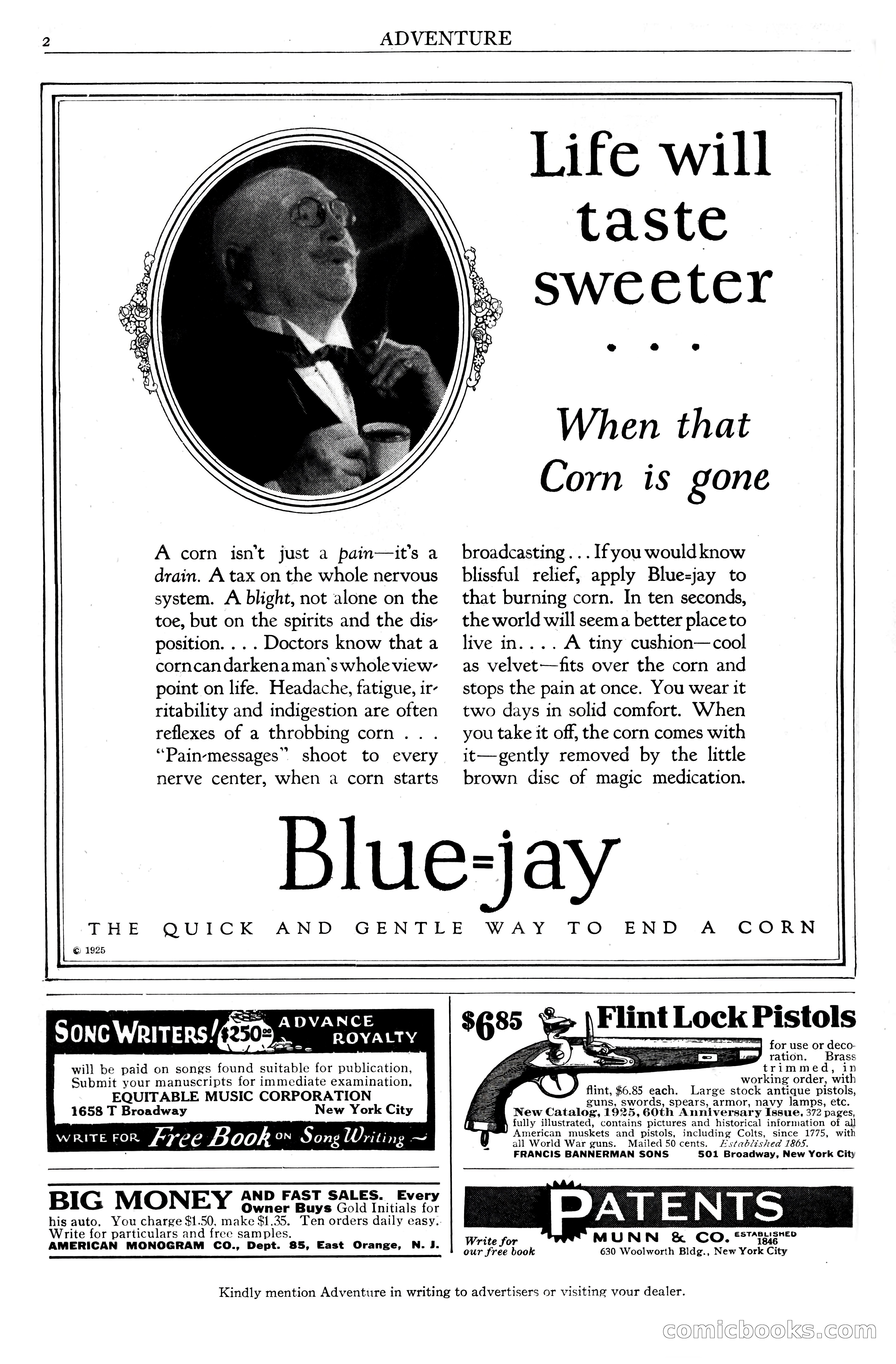 Adventure Magazine Cover, June 20, 1925 — page 4 of 212
