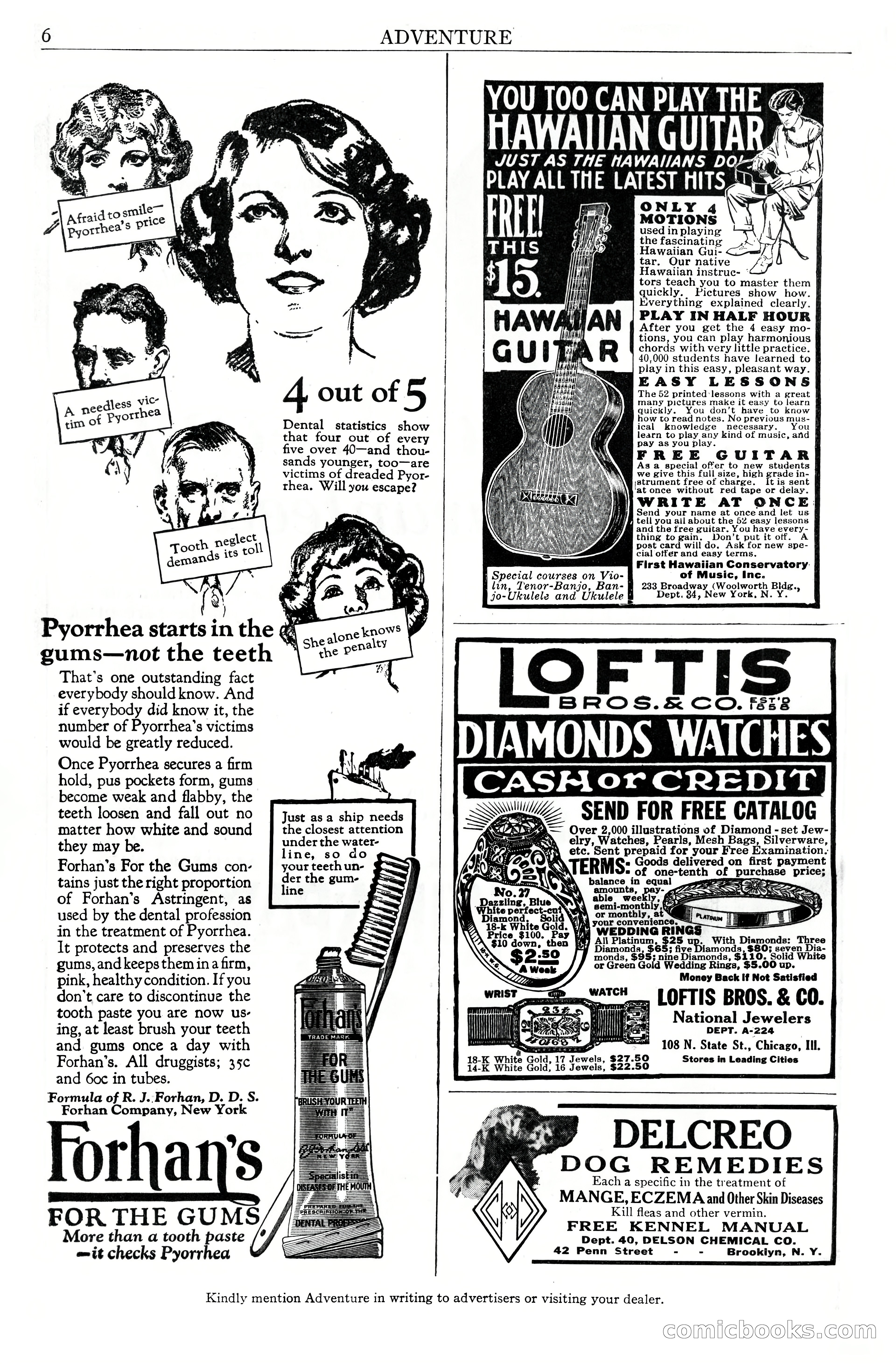 Adventure Magazine Cover, June 20, 1925 — page 8 of 212