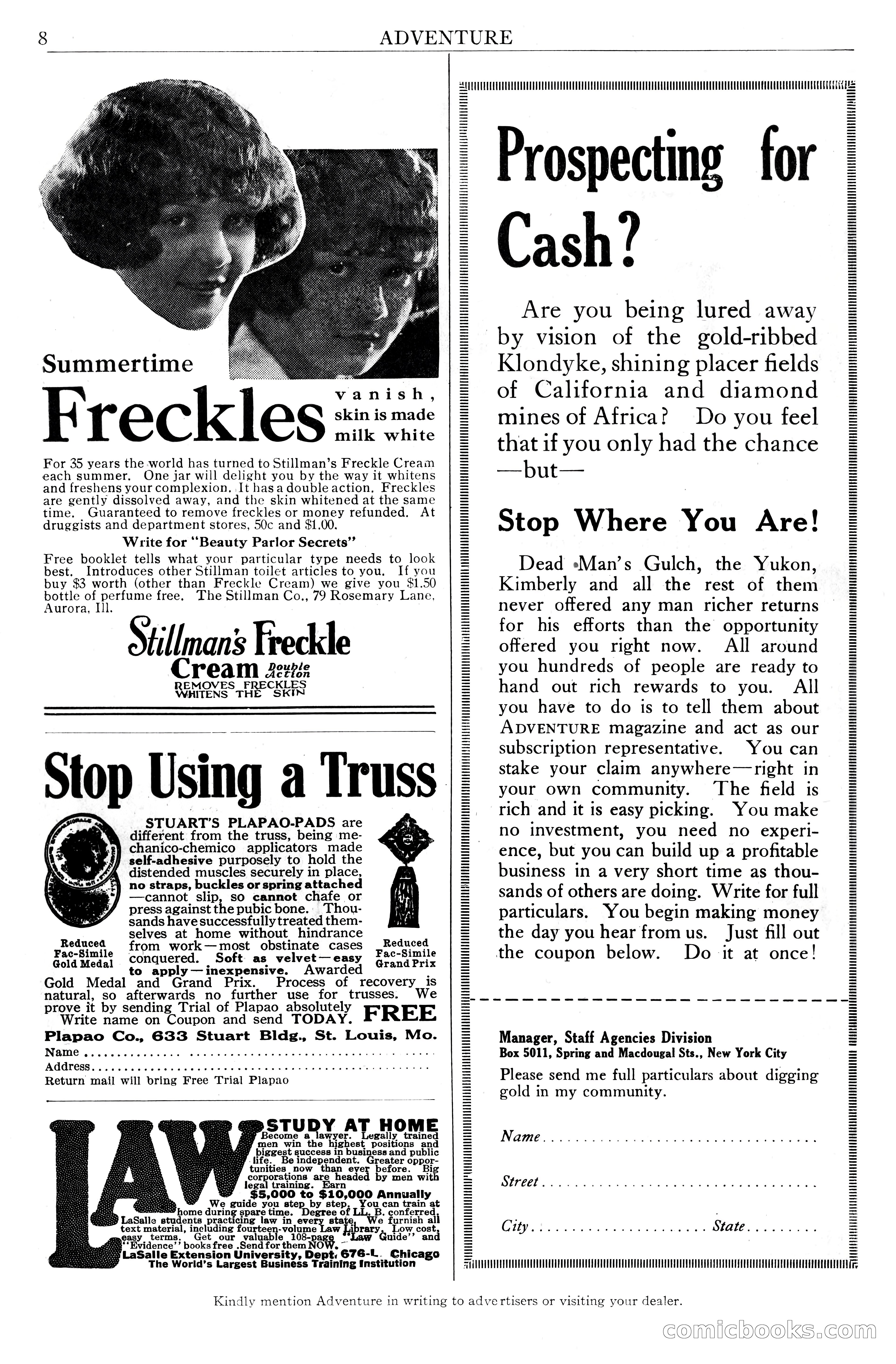 Adventure Magazine Cover, June 20, 1925 — page 10 of 212