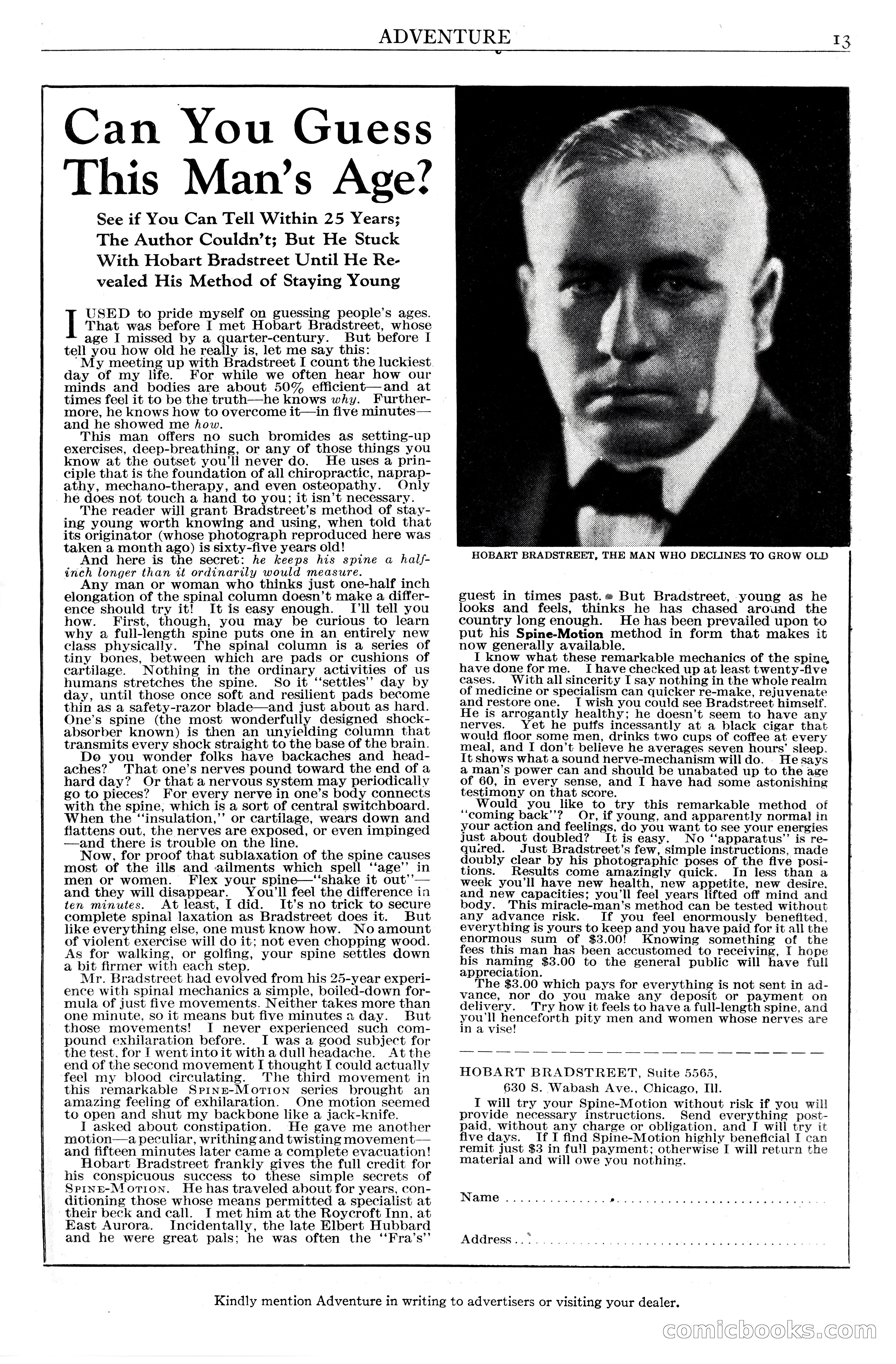 Adventure Magazine Cover, June 20, 1925 — page 15 of 212