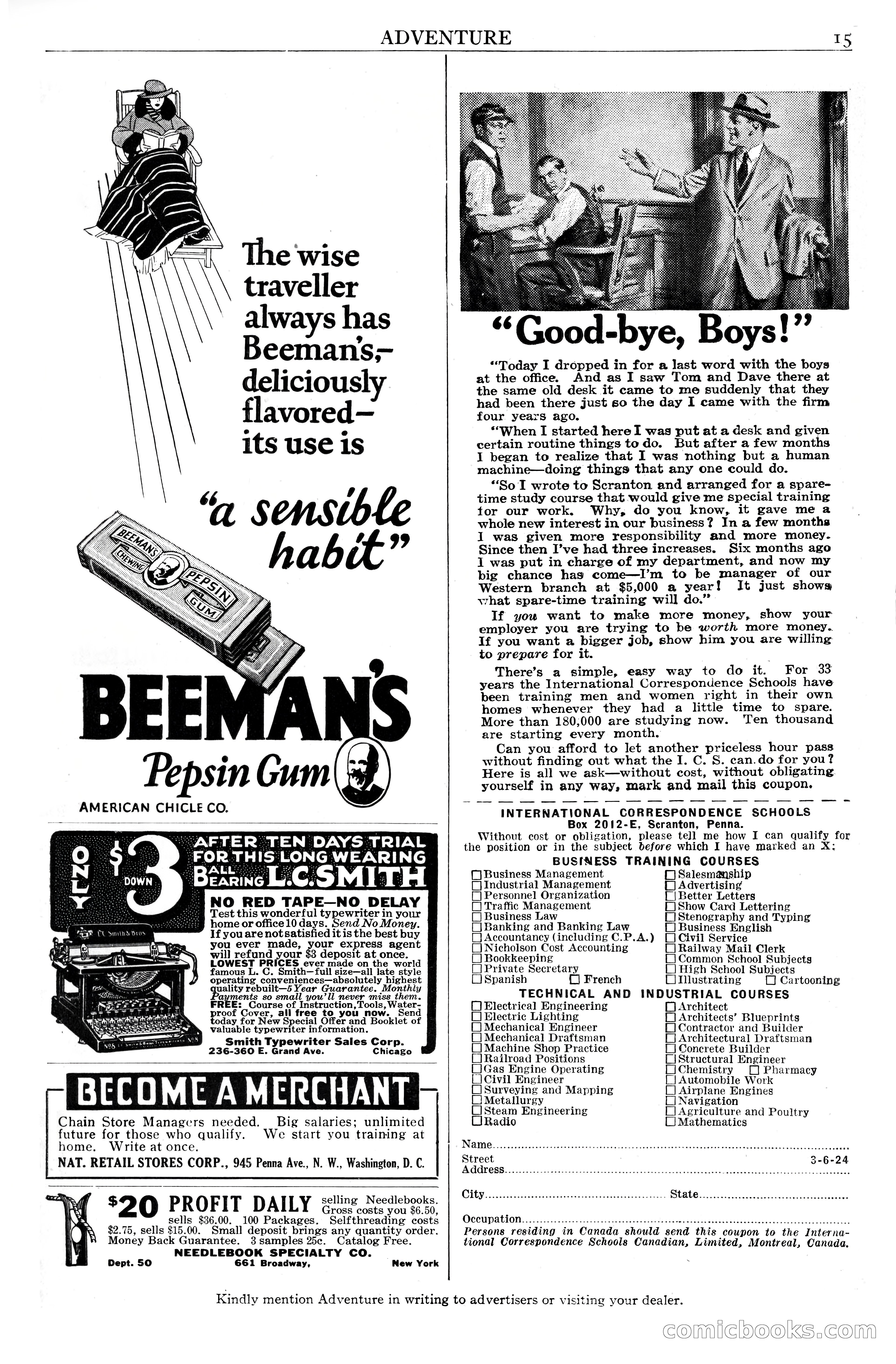 Adventure Magazine Cover, June 20, 1925 — page 17 of 212