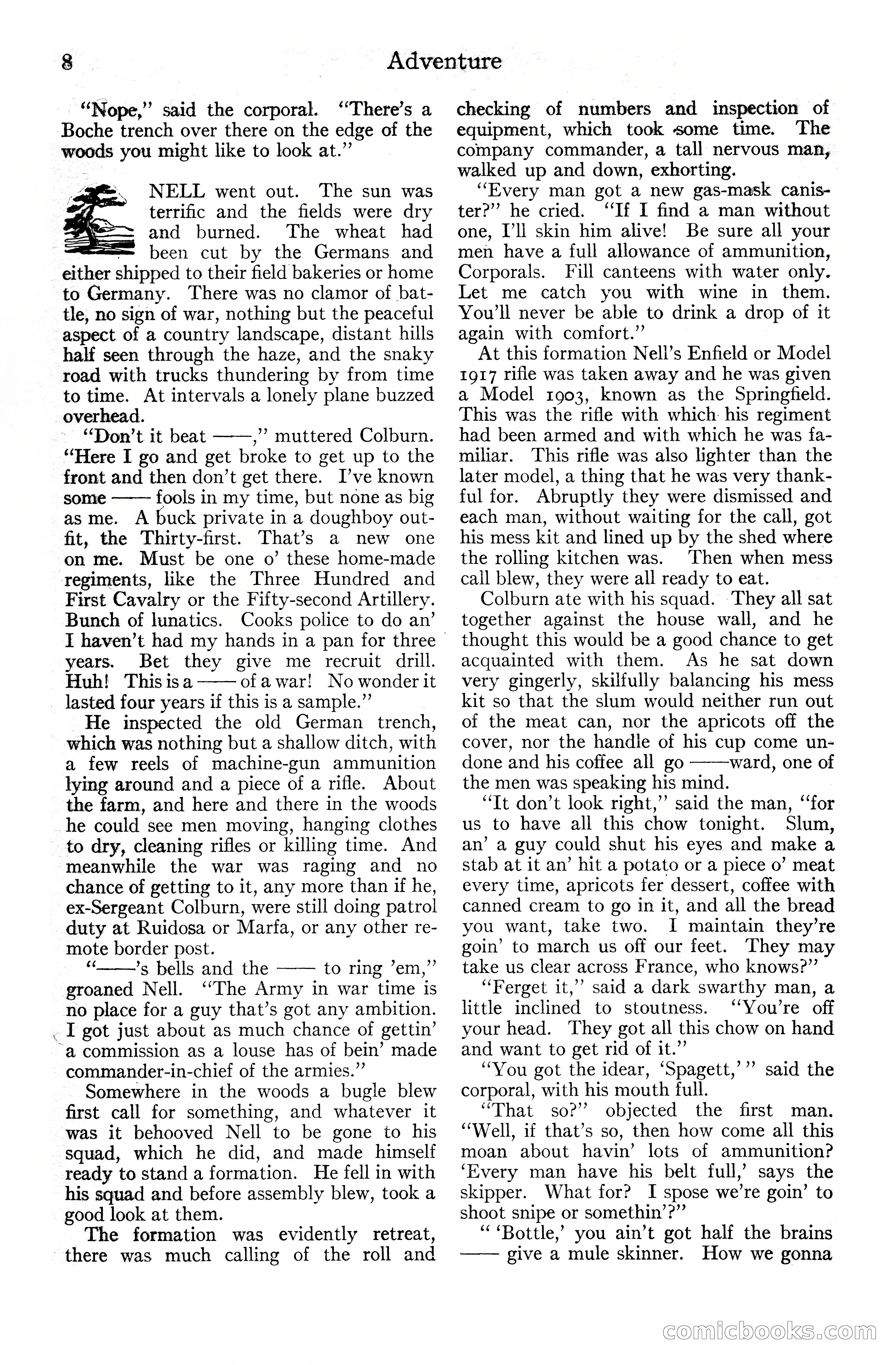 Adventure Magazine Cover, June 20, 1925 — page 26 of 212