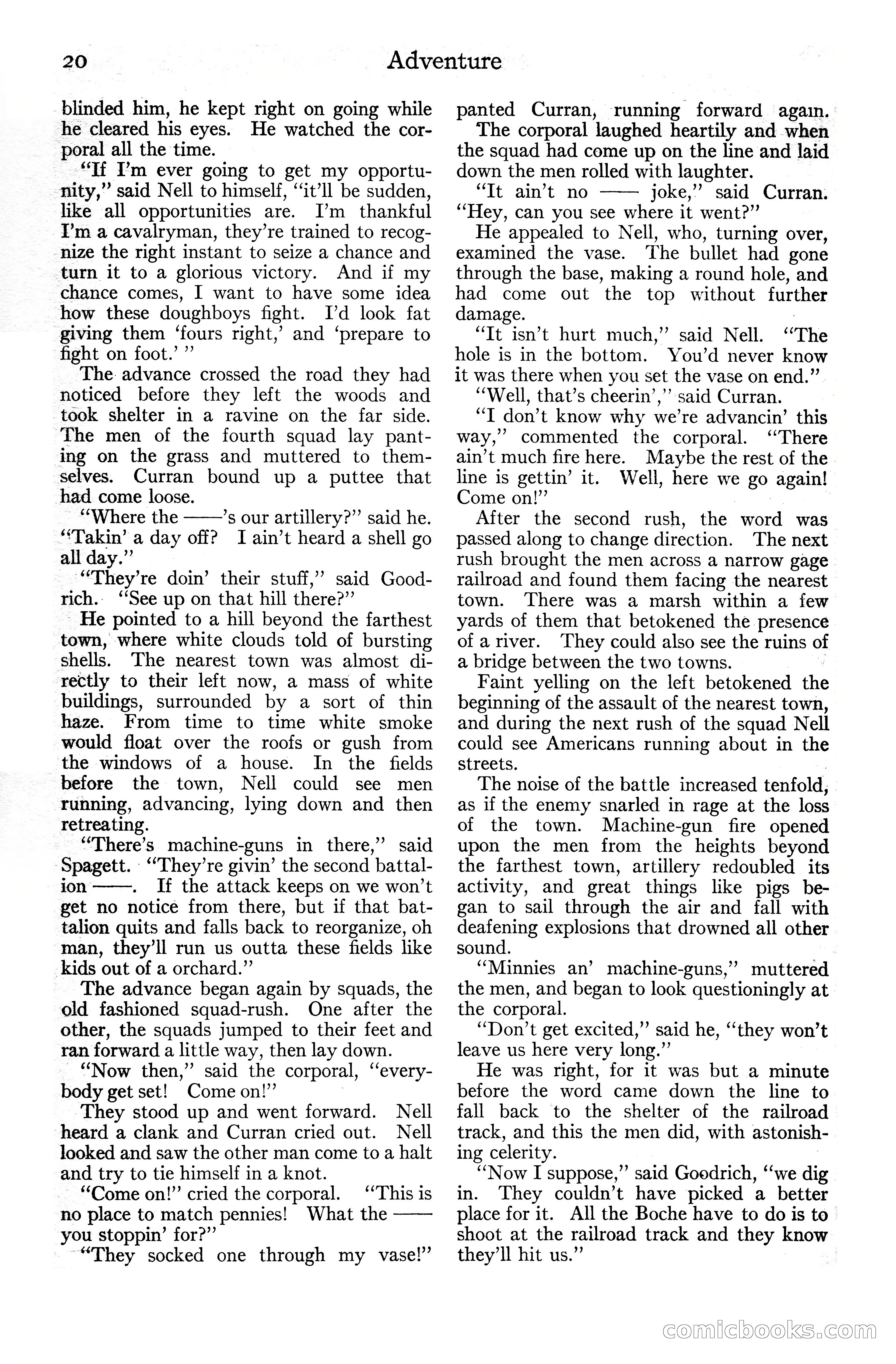 Adventure Magazine Cover, June 20, 1925 — page 38 of 212