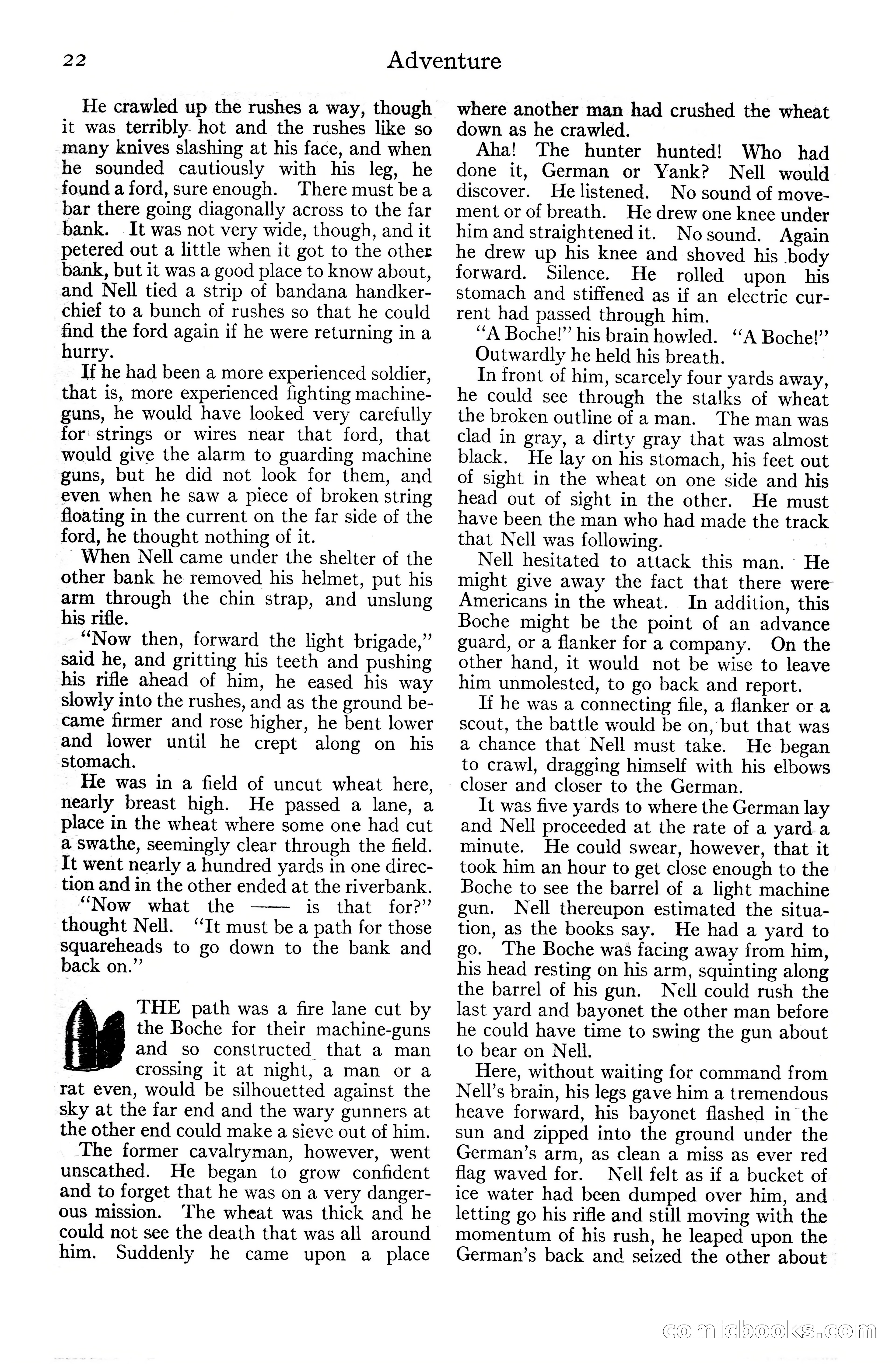Adventure Magazine Cover, June 20, 1925 — page 40 of 212