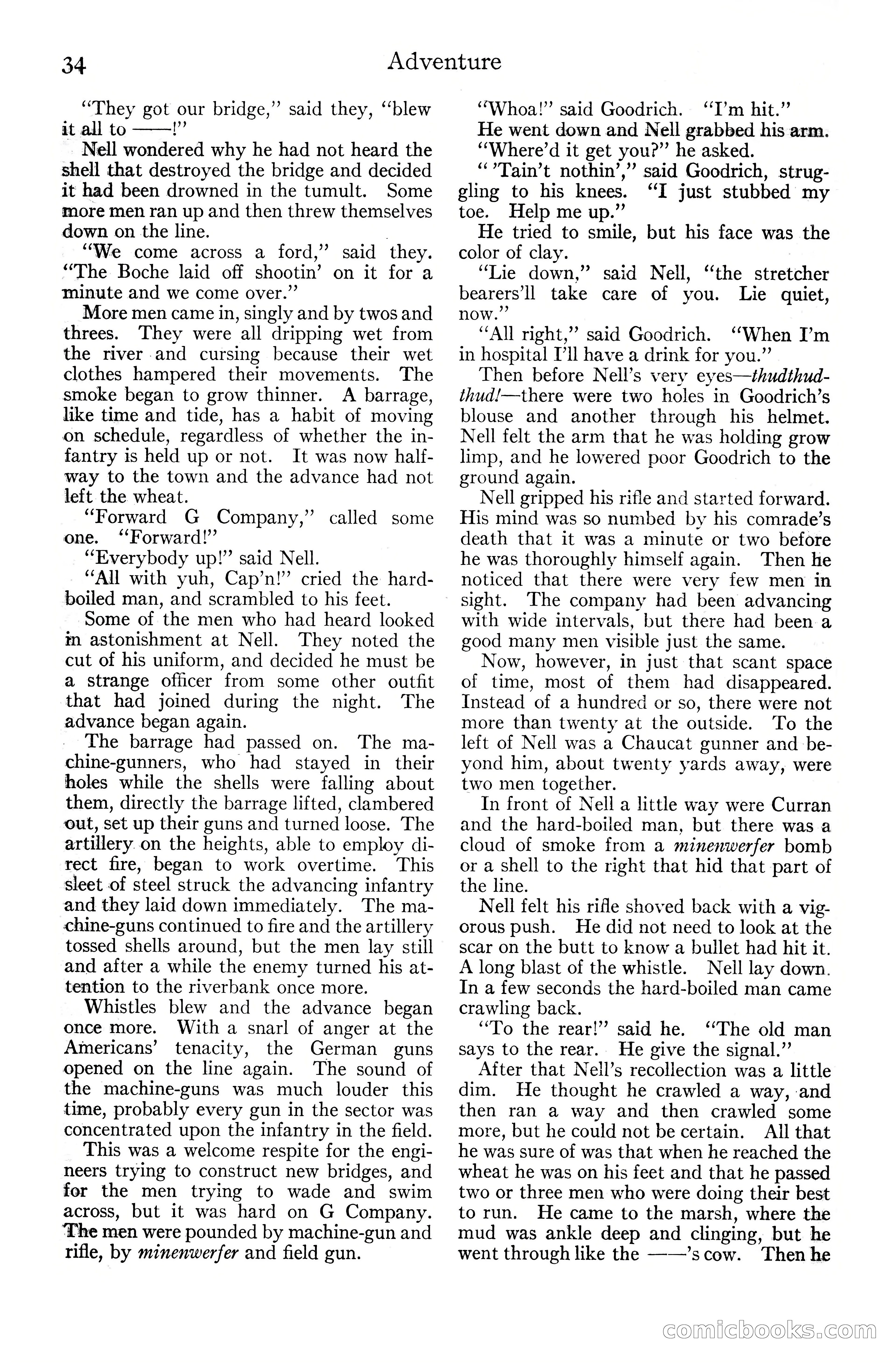 Adventure Magazine Cover, June 20, 1925 — page 52 of 212