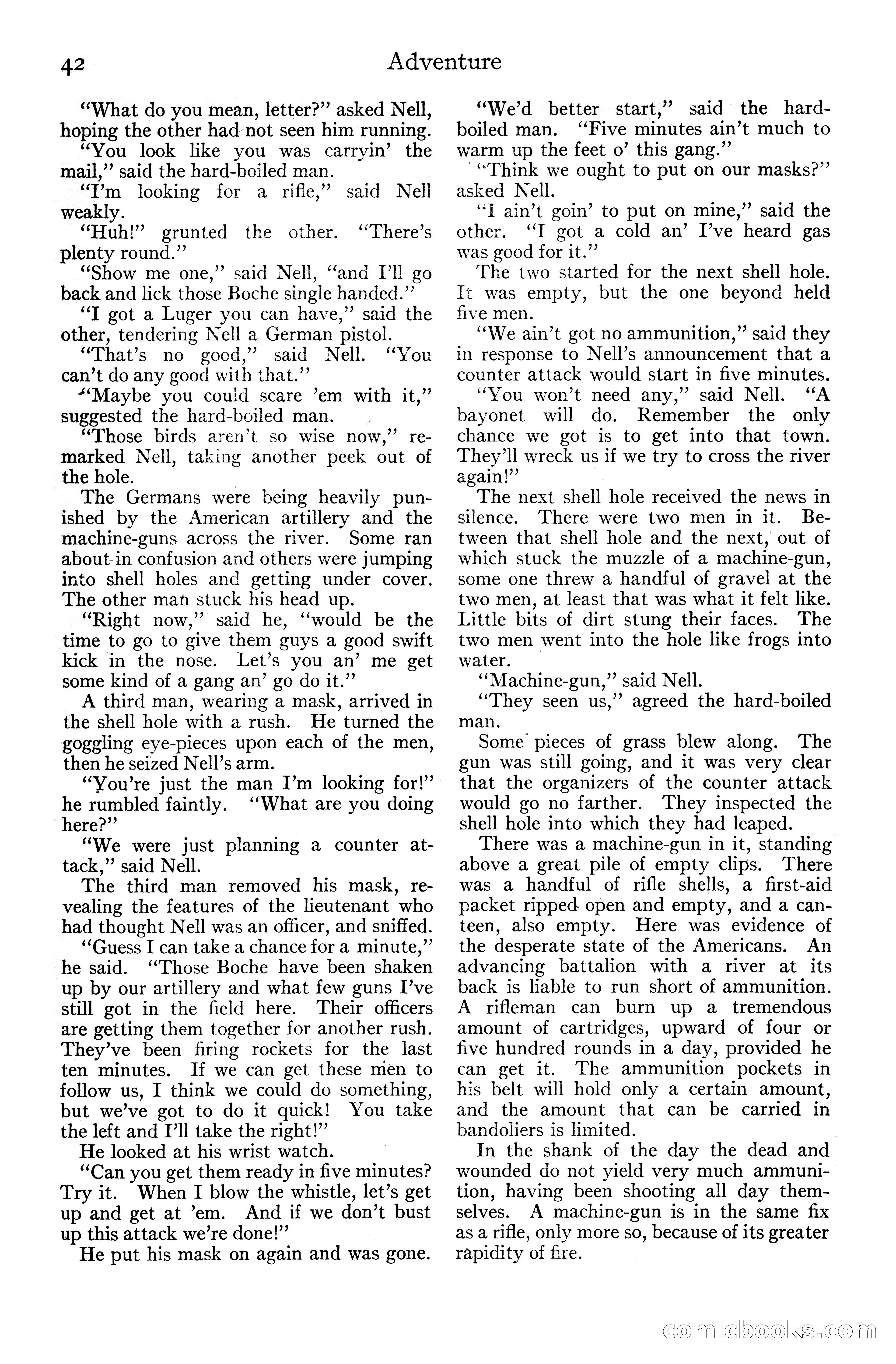 Adventure Magazine Cover, June 20, 1925 — page 60 of 212