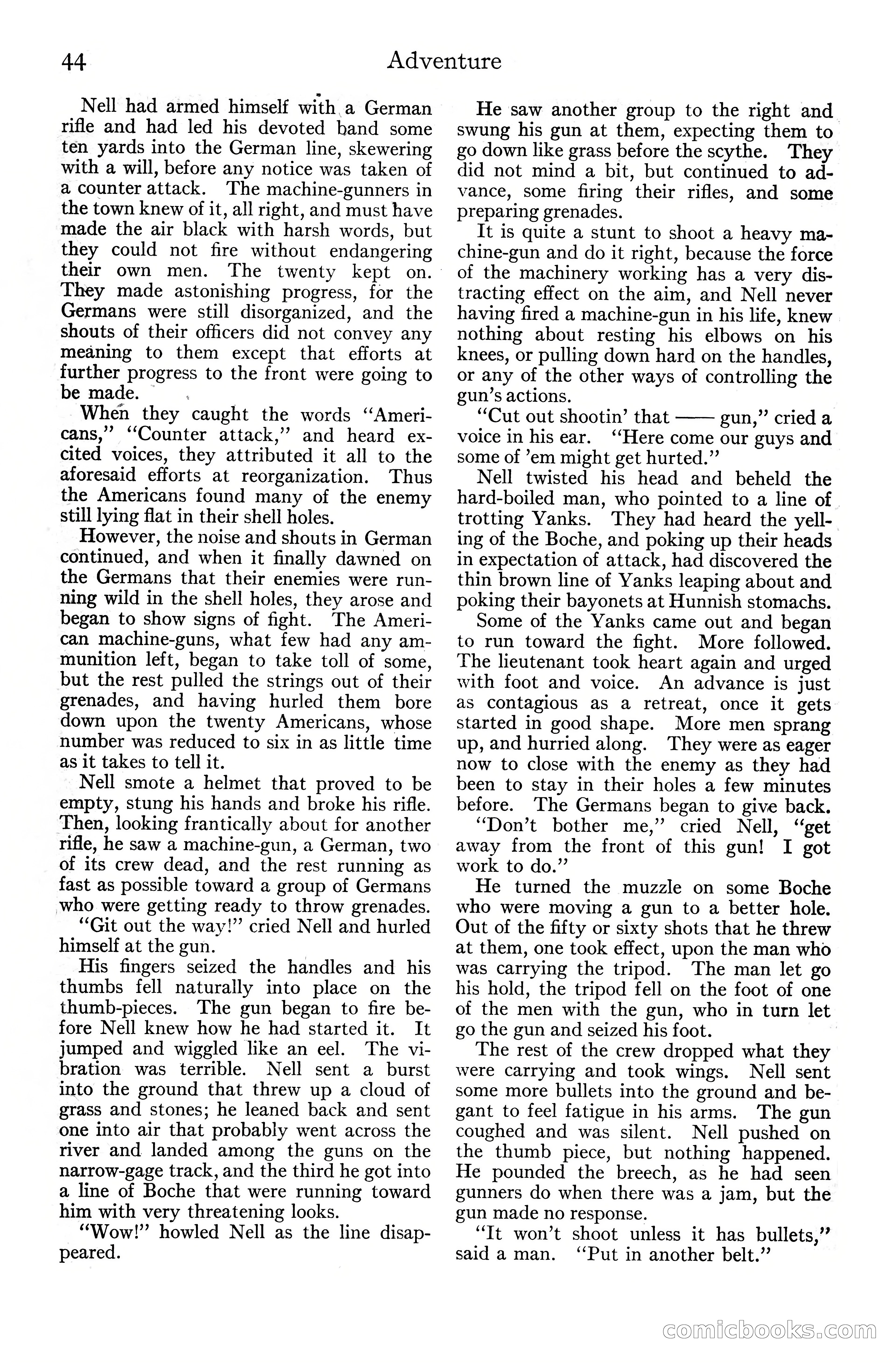 Adventure Magazine Cover, June 20, 1925 — page 62 of 212