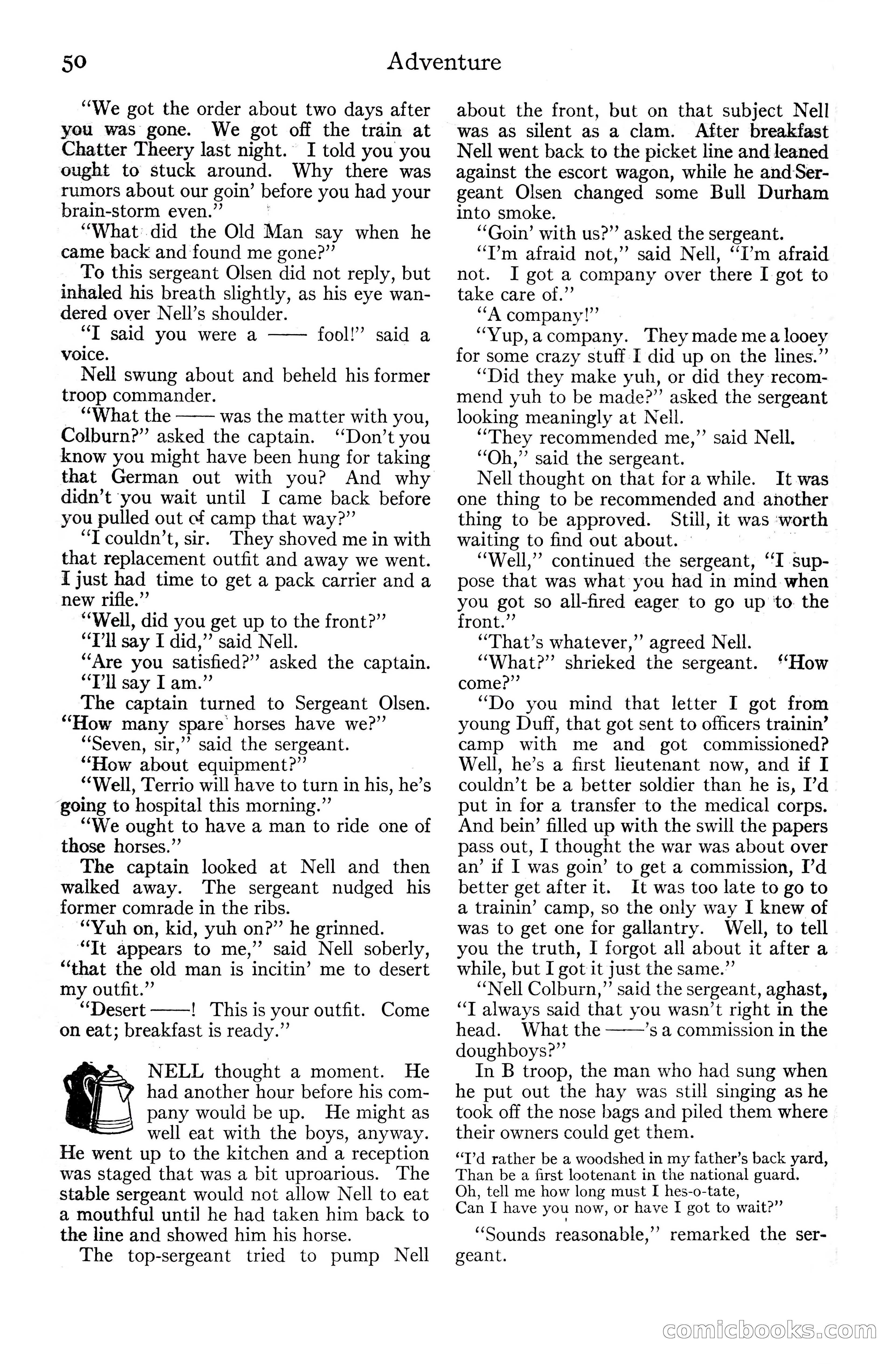 Adventure Magazine Cover, June 20, 1925 — page 68 of 212