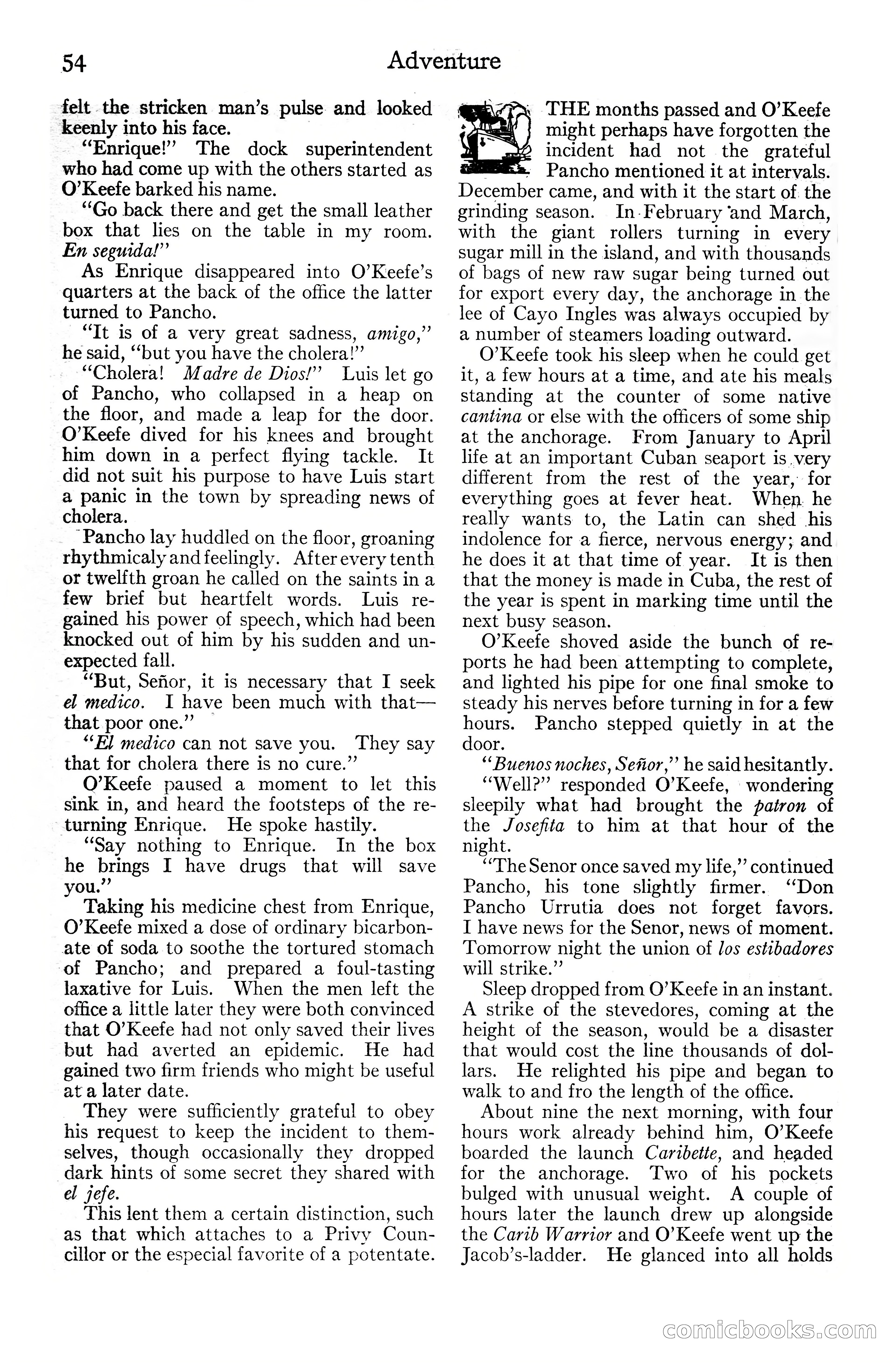 Adventure Magazine Cover, June 20, 1925 — page 72 of 212