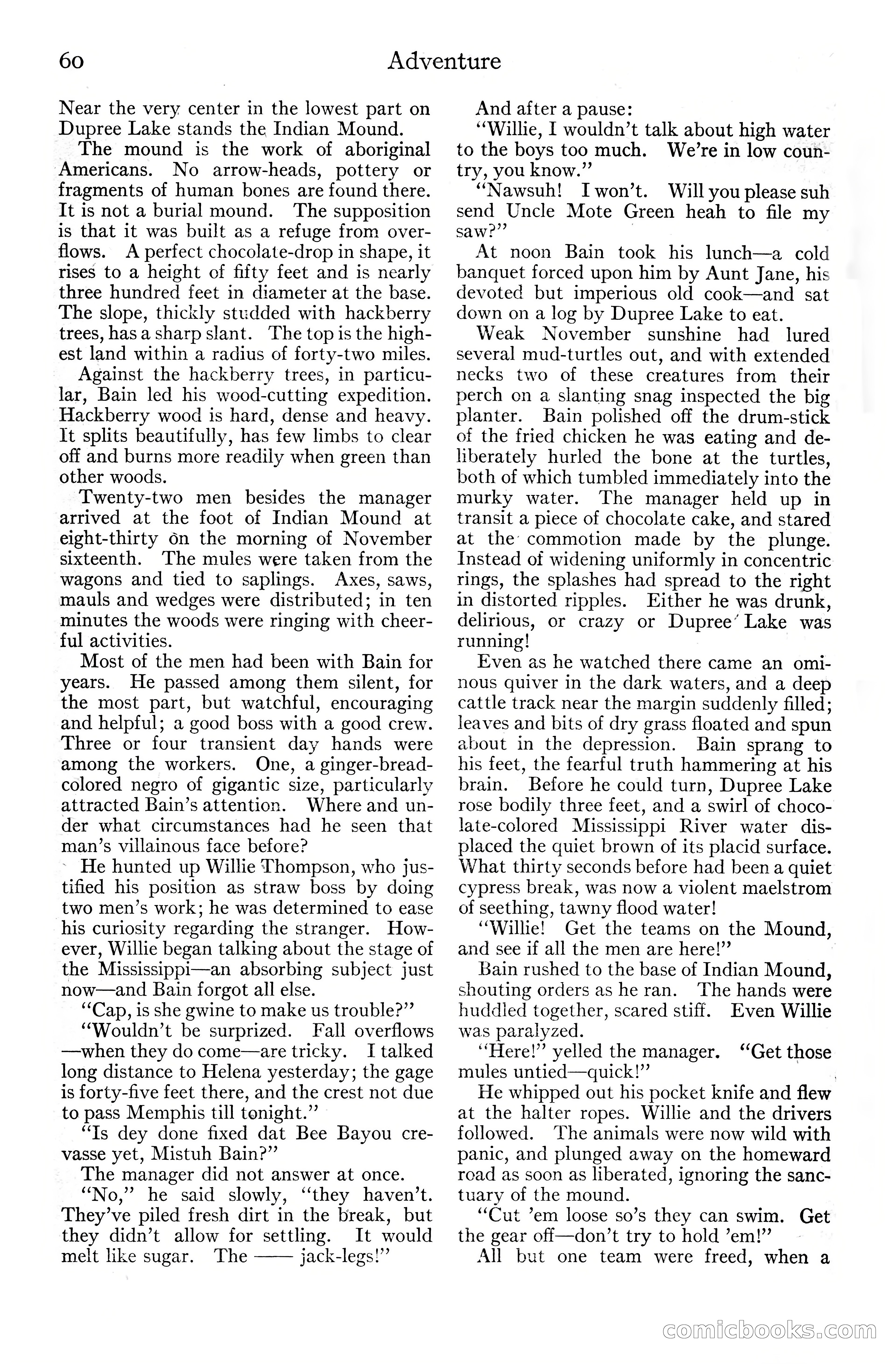 Adventure Magazine Cover, June 20, 1925 — page 78 of 212