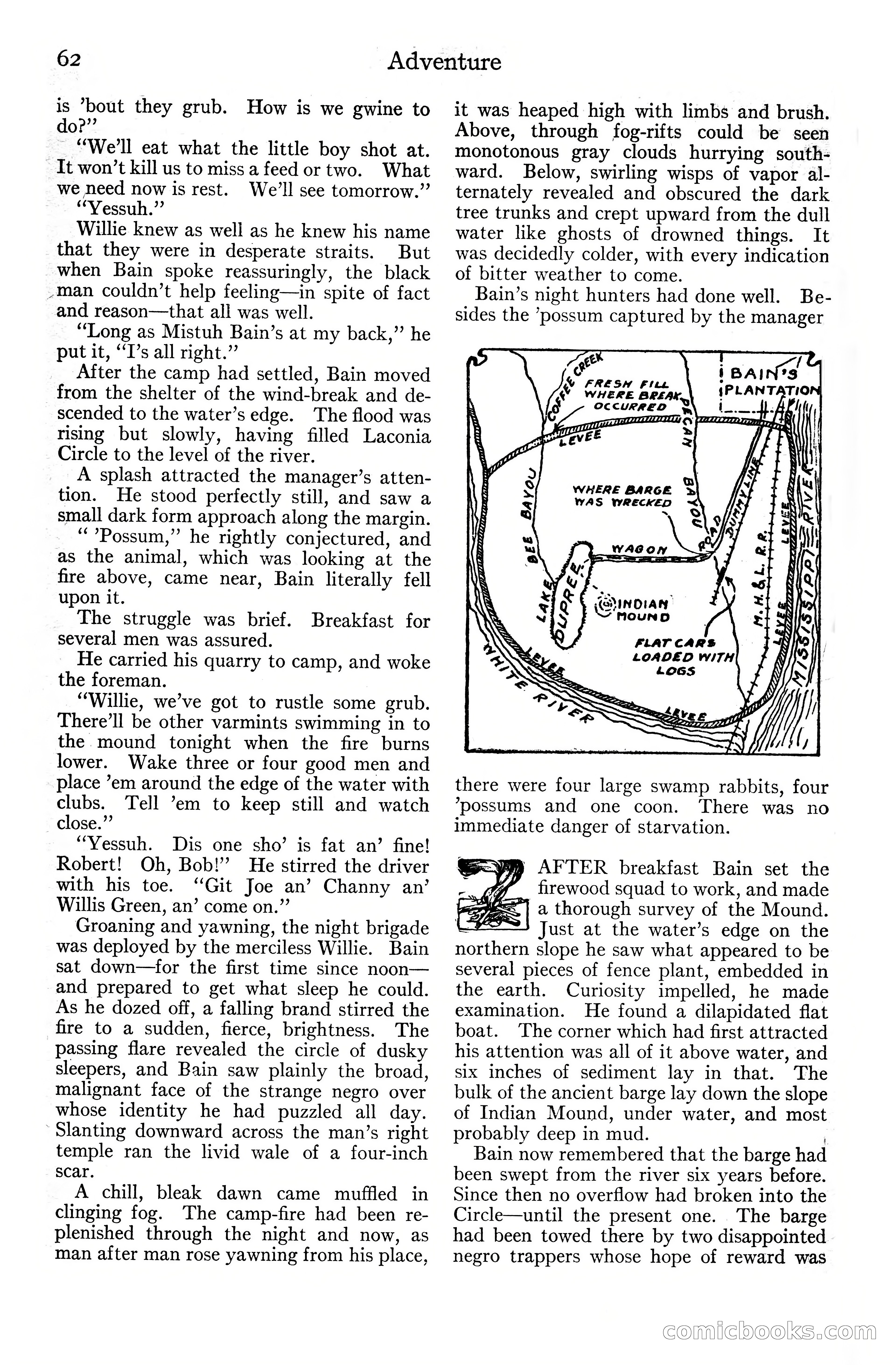 Adventure Magazine Cover, June 20, 1925 — page 80 of 212