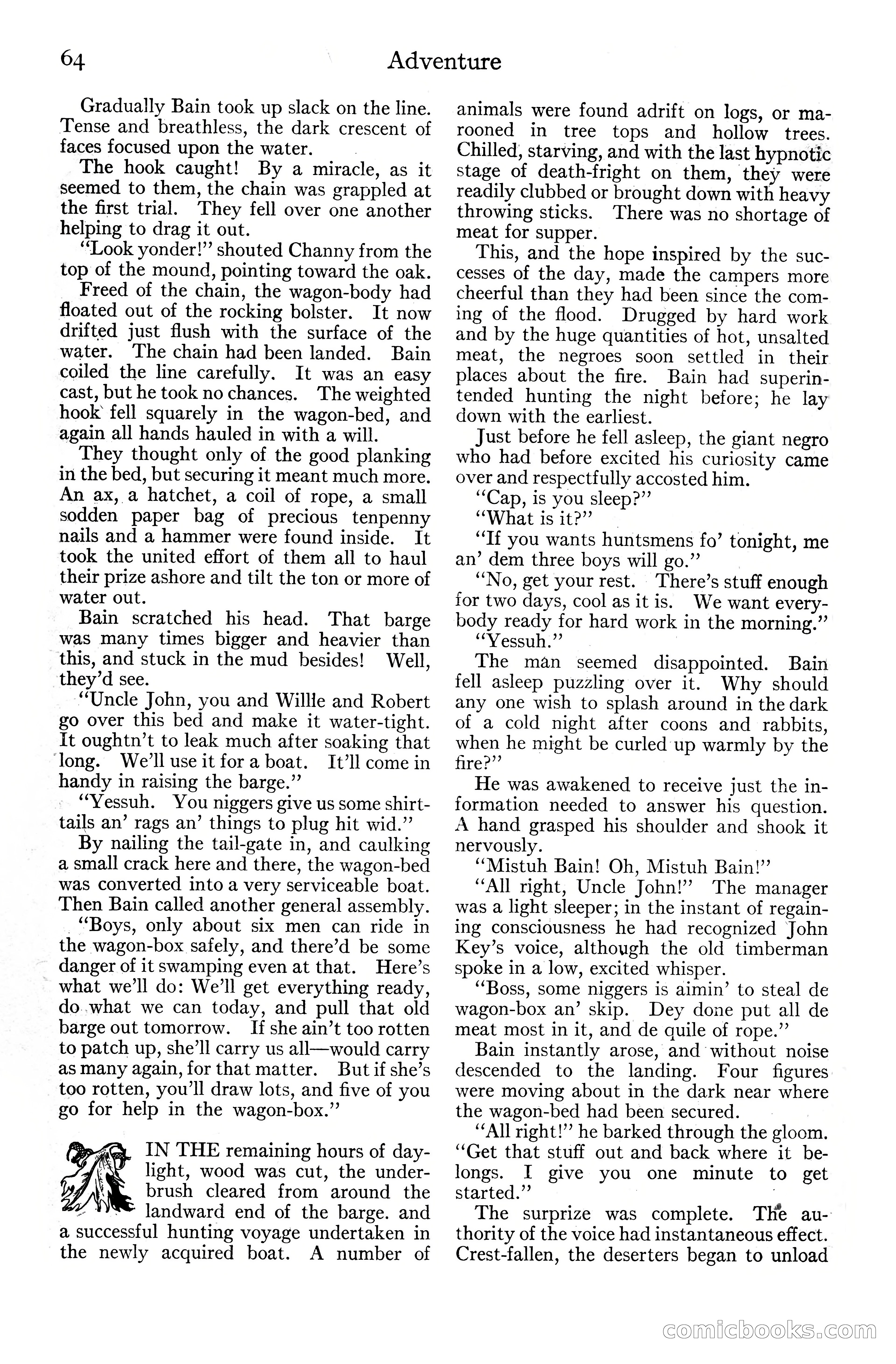 Adventure Magazine Cover, June 20, 1925 — page 82 of 212