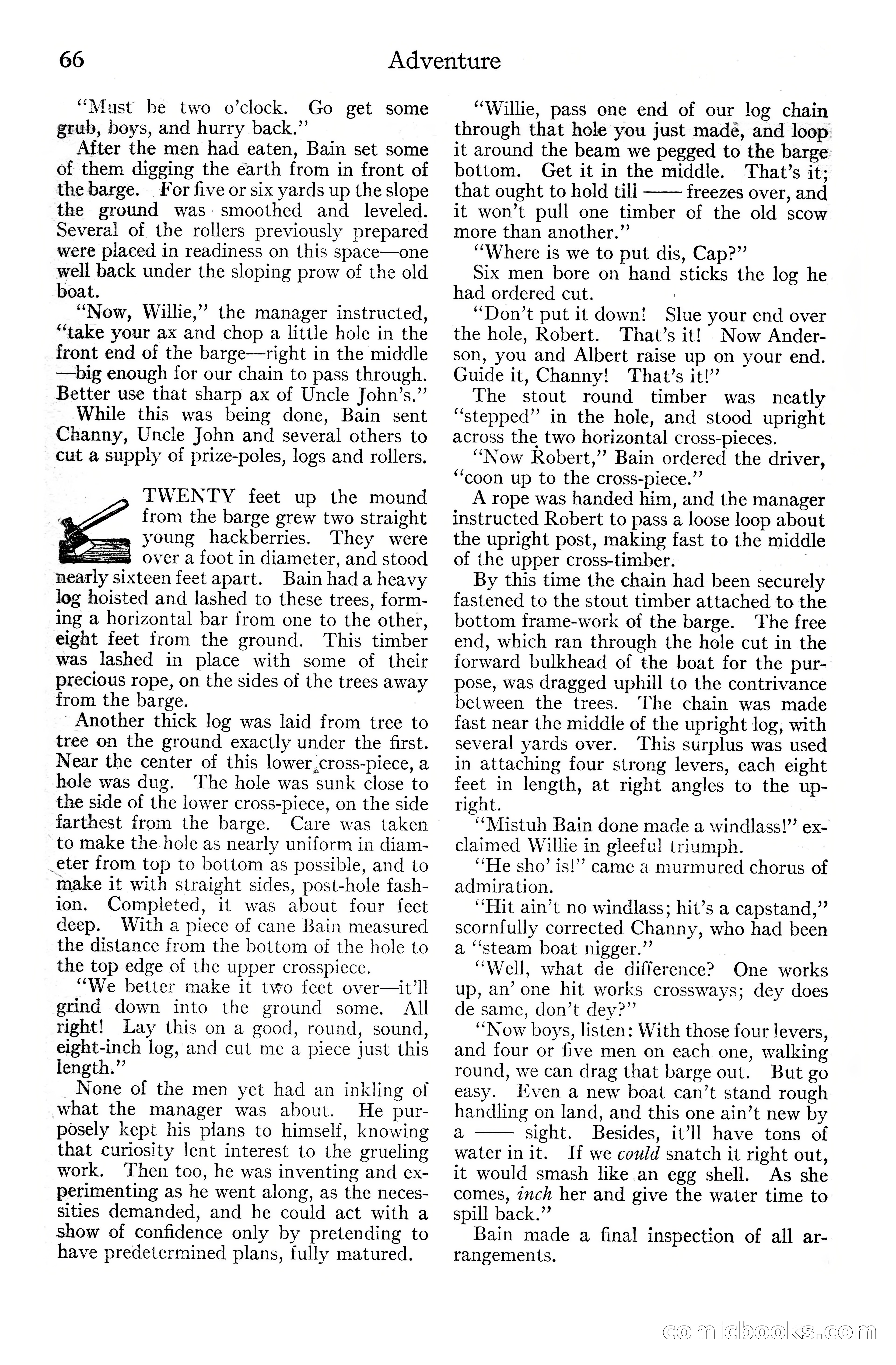 Adventure Magazine Cover, June 20, 1925 — page 84 of 212