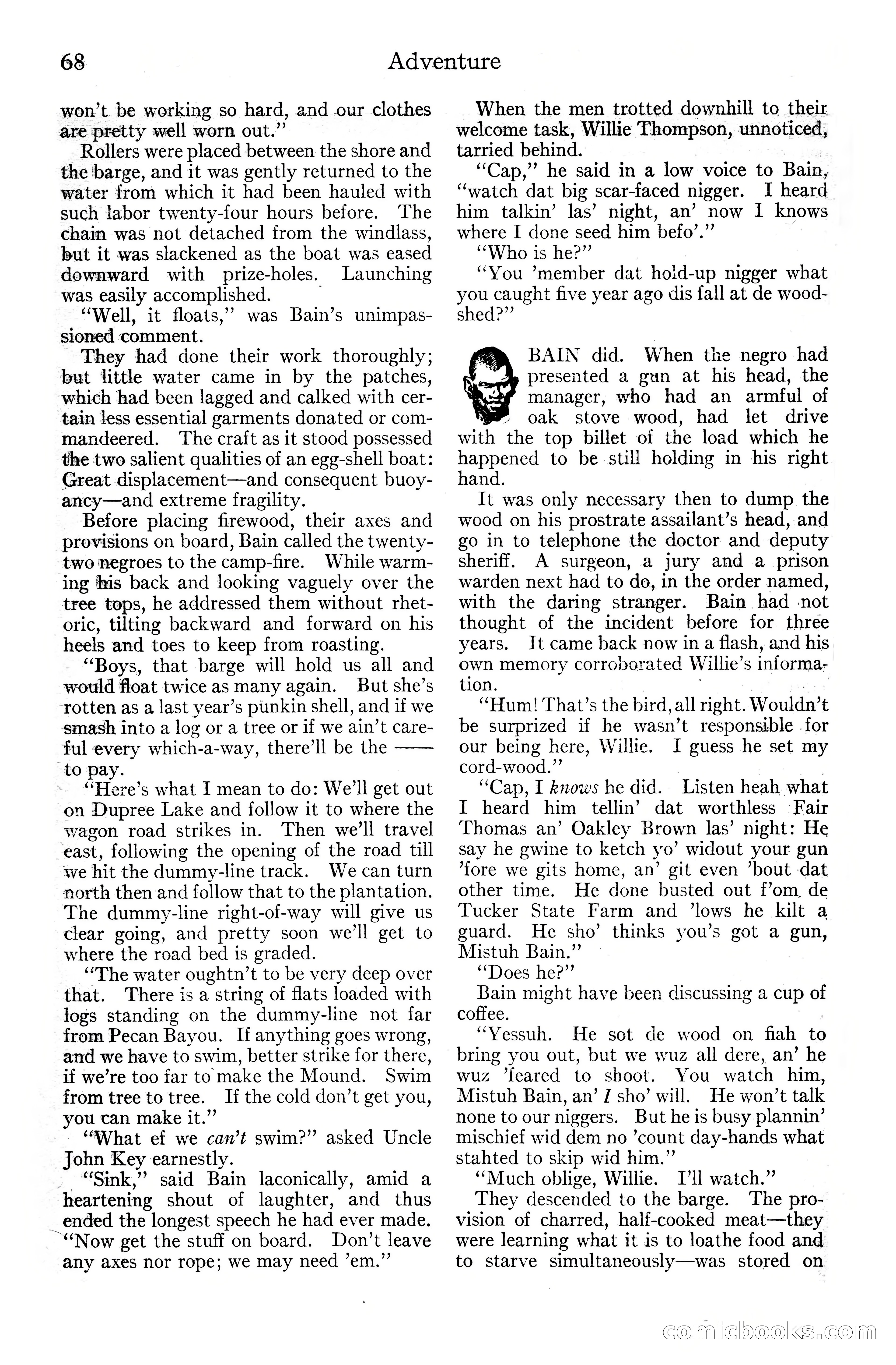 Adventure Magazine Cover, June 20, 1925 — page 86 of 212