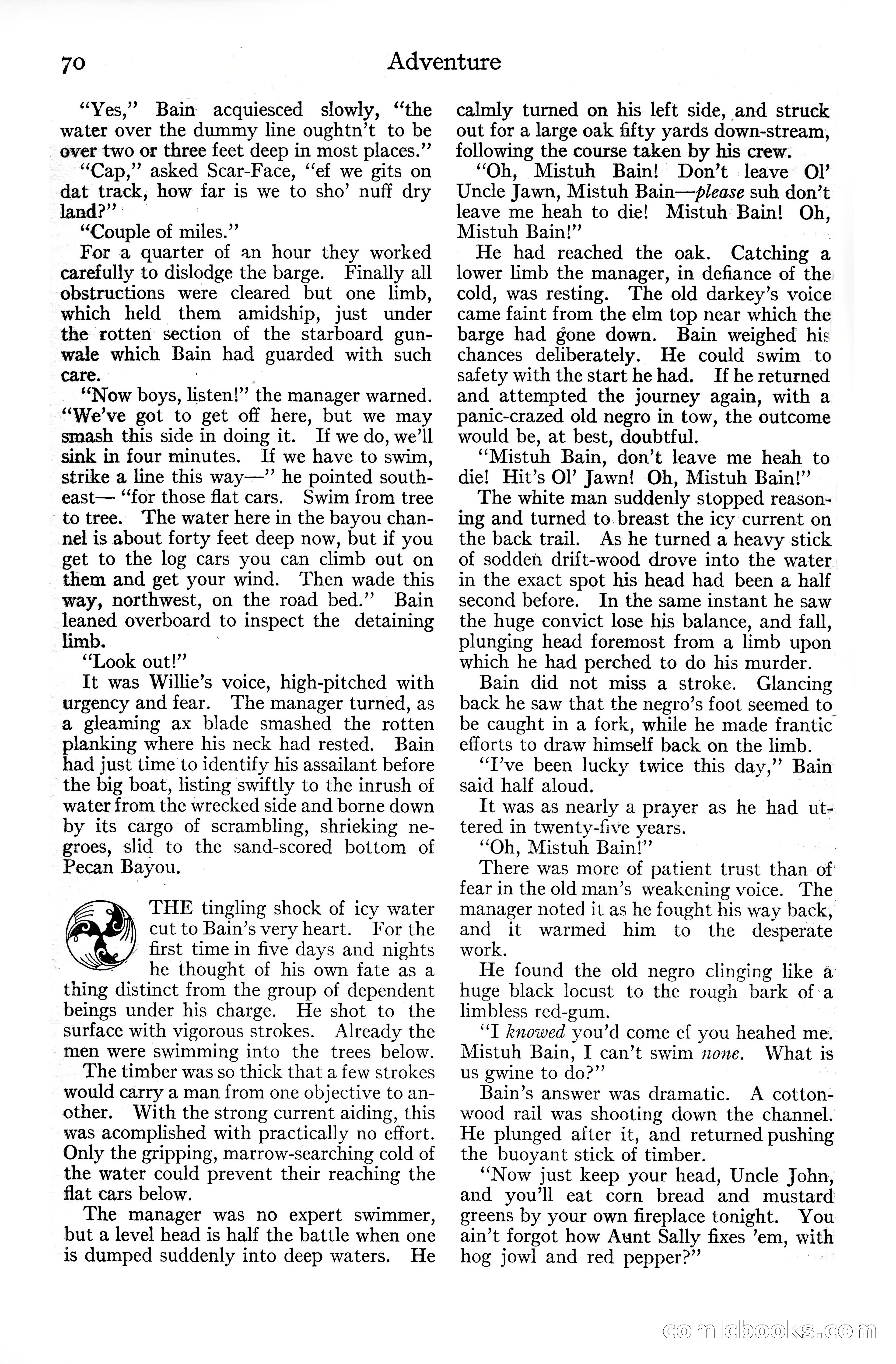 Adventure Magazine Cover, June 20, 1925 — page 88 of 212