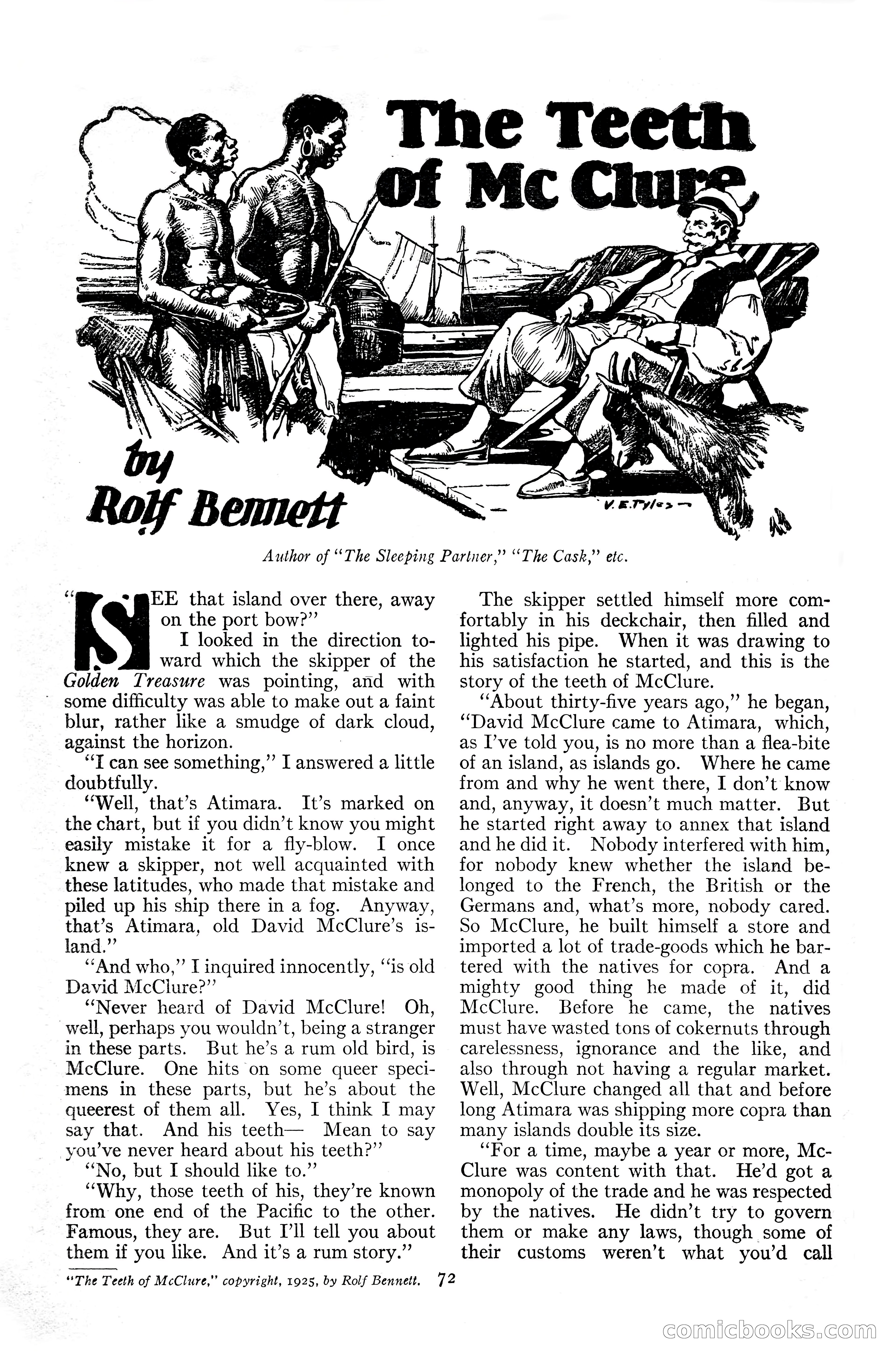 Adventure Magazine Cover, June 20, 1925 — page 90 of 212