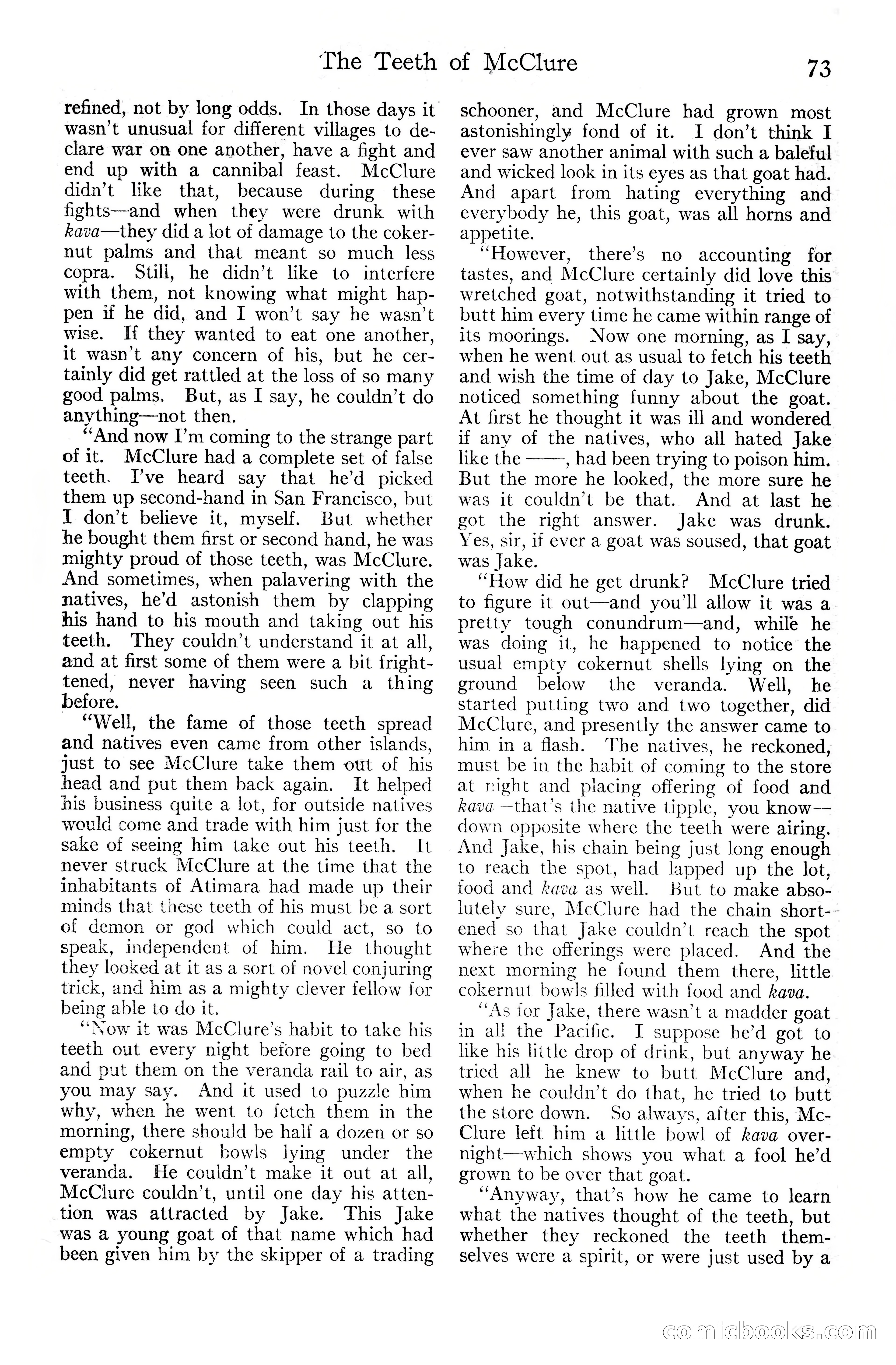Adventure Magazine Cover, June 20, 1925 — page 91 of 212