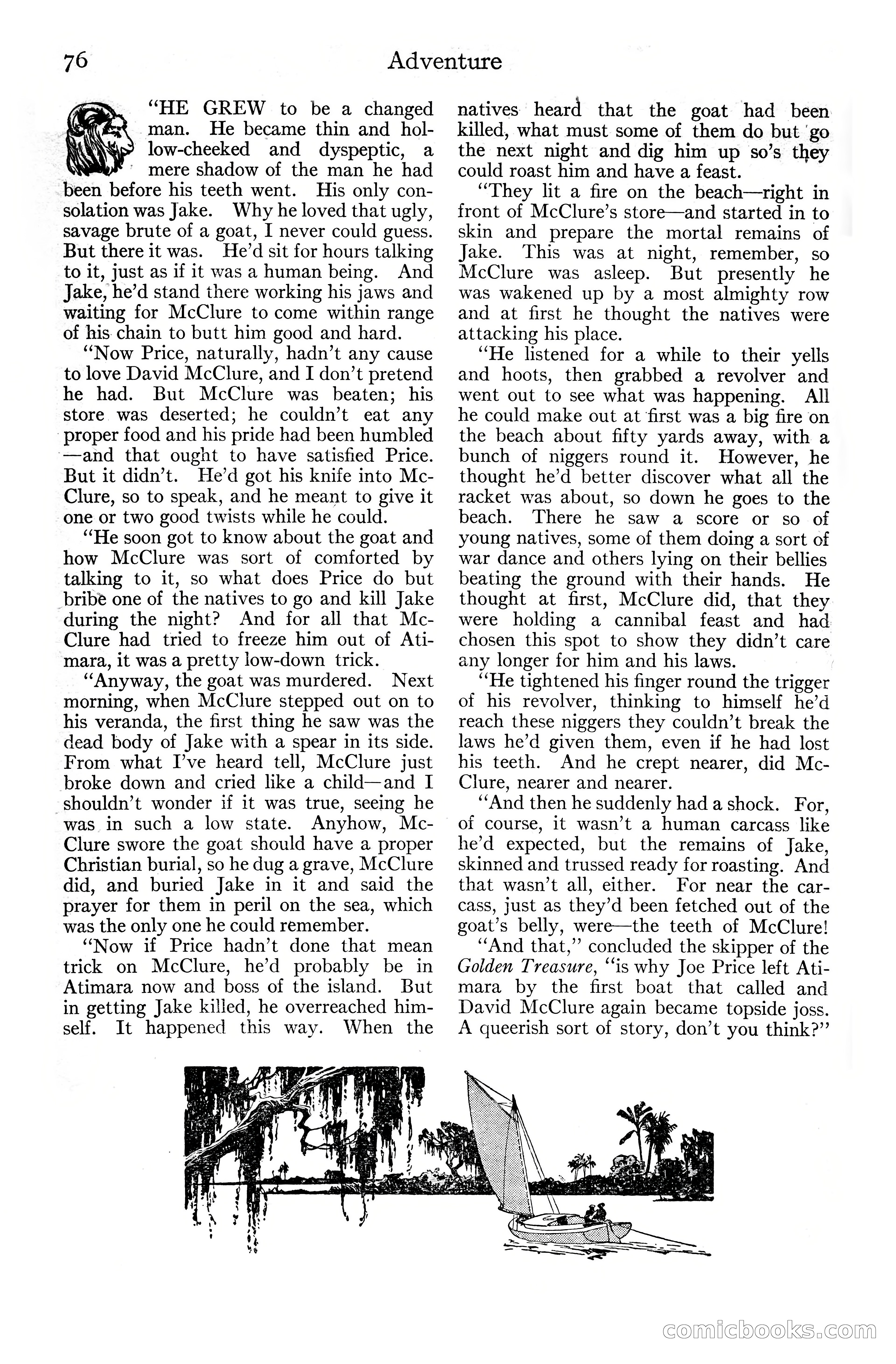 Adventure Magazine Cover, June 20, 1925 — page 94 of 212