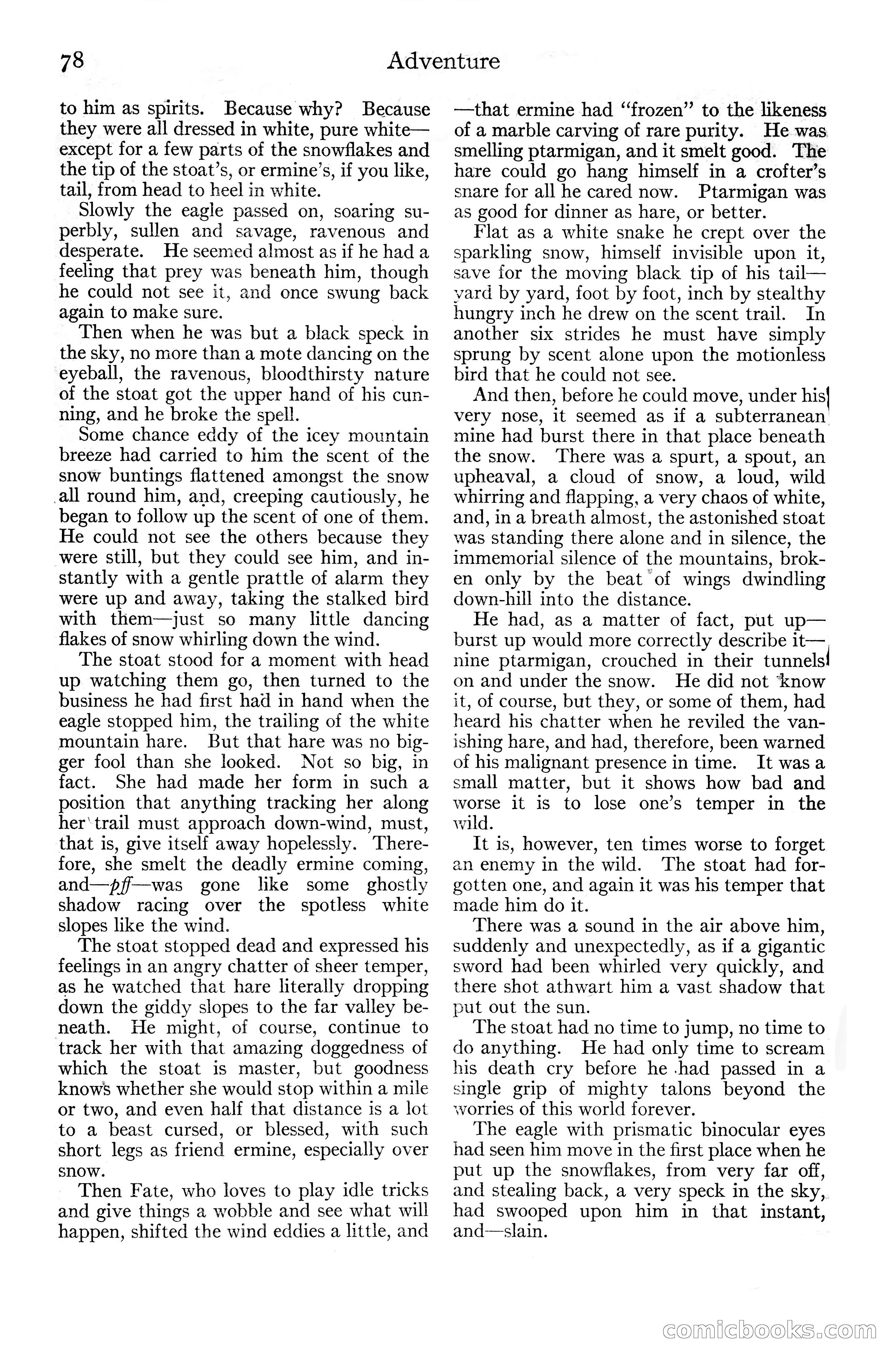 Adventure Magazine Cover, June 20, 1925 — page 96 of 212