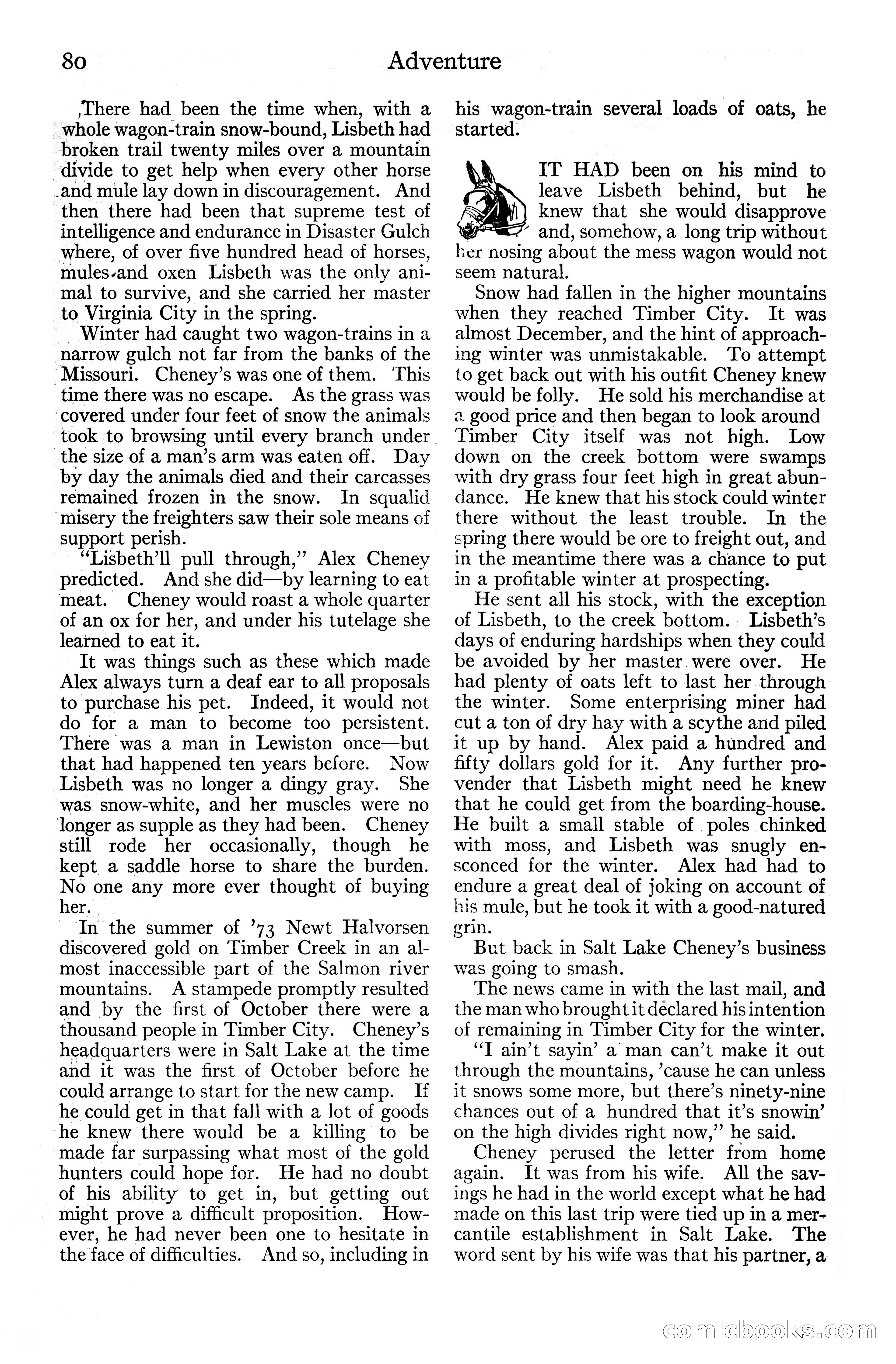 Adventure Magazine Cover, June 20, 1925 — page 98 of 212