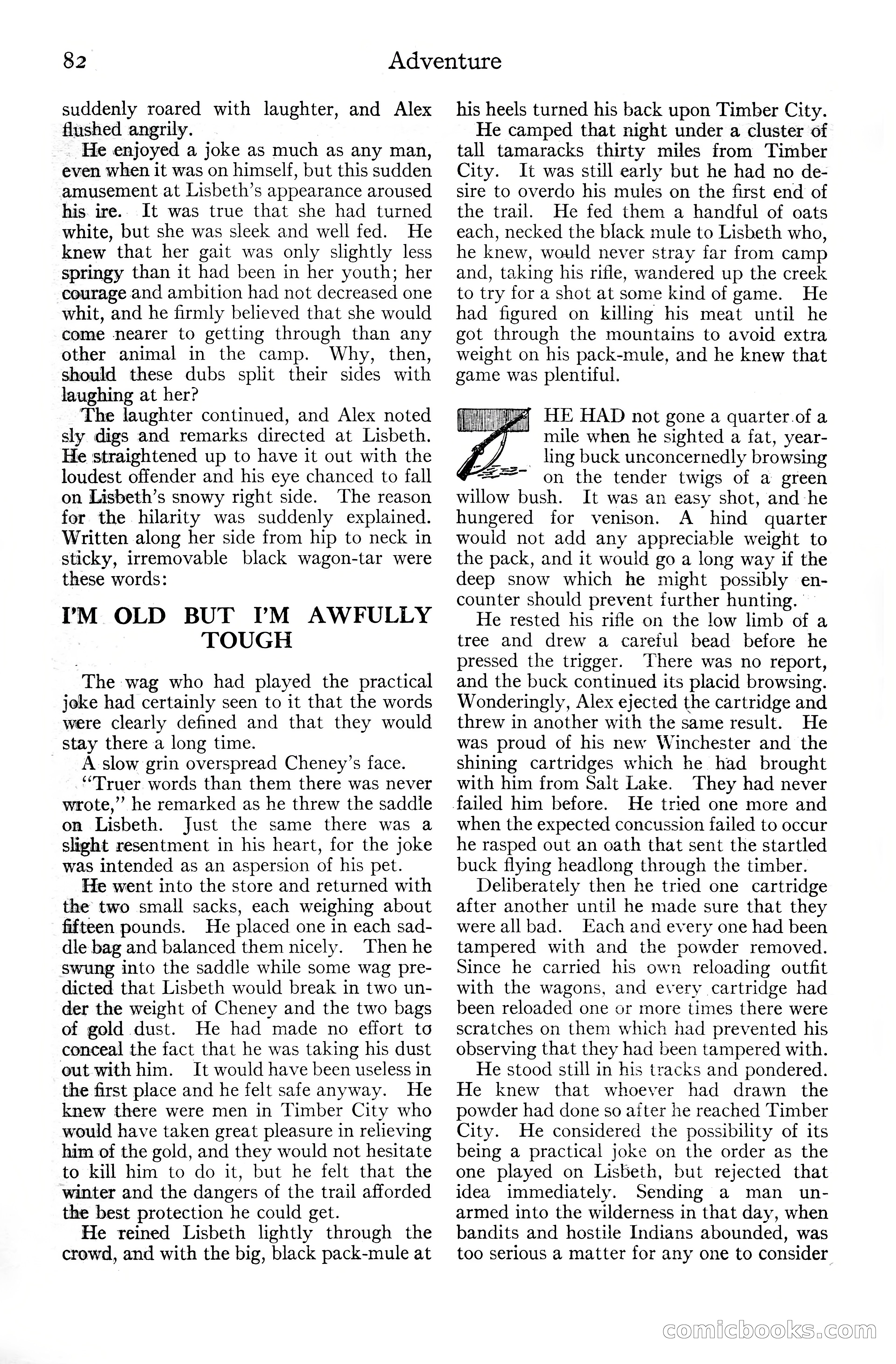 Adventure Magazine Cover, June 20, 1925 — page 100 of 212