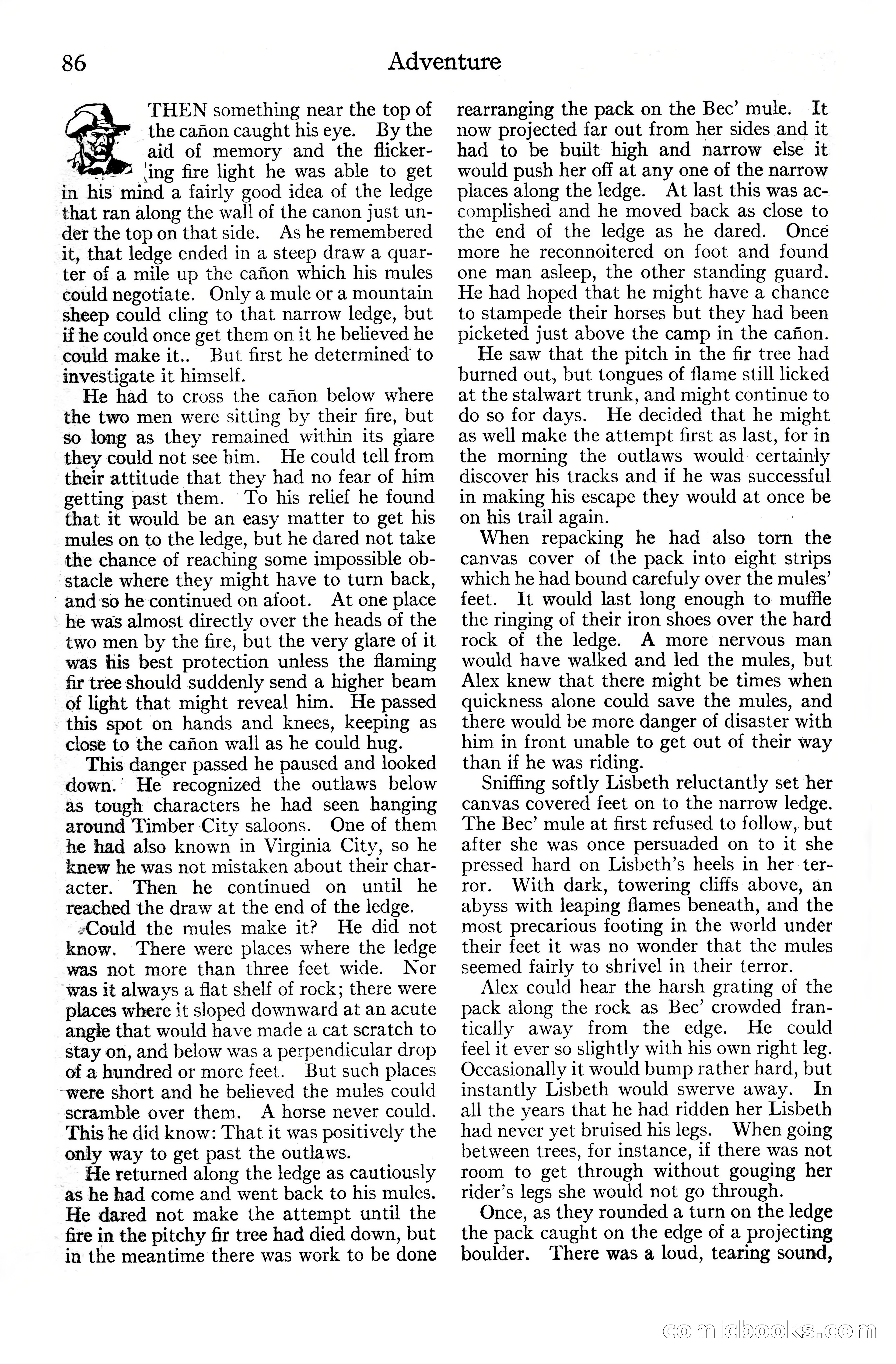 Adventure Magazine Cover, June 20, 1925 — page 104 of 212