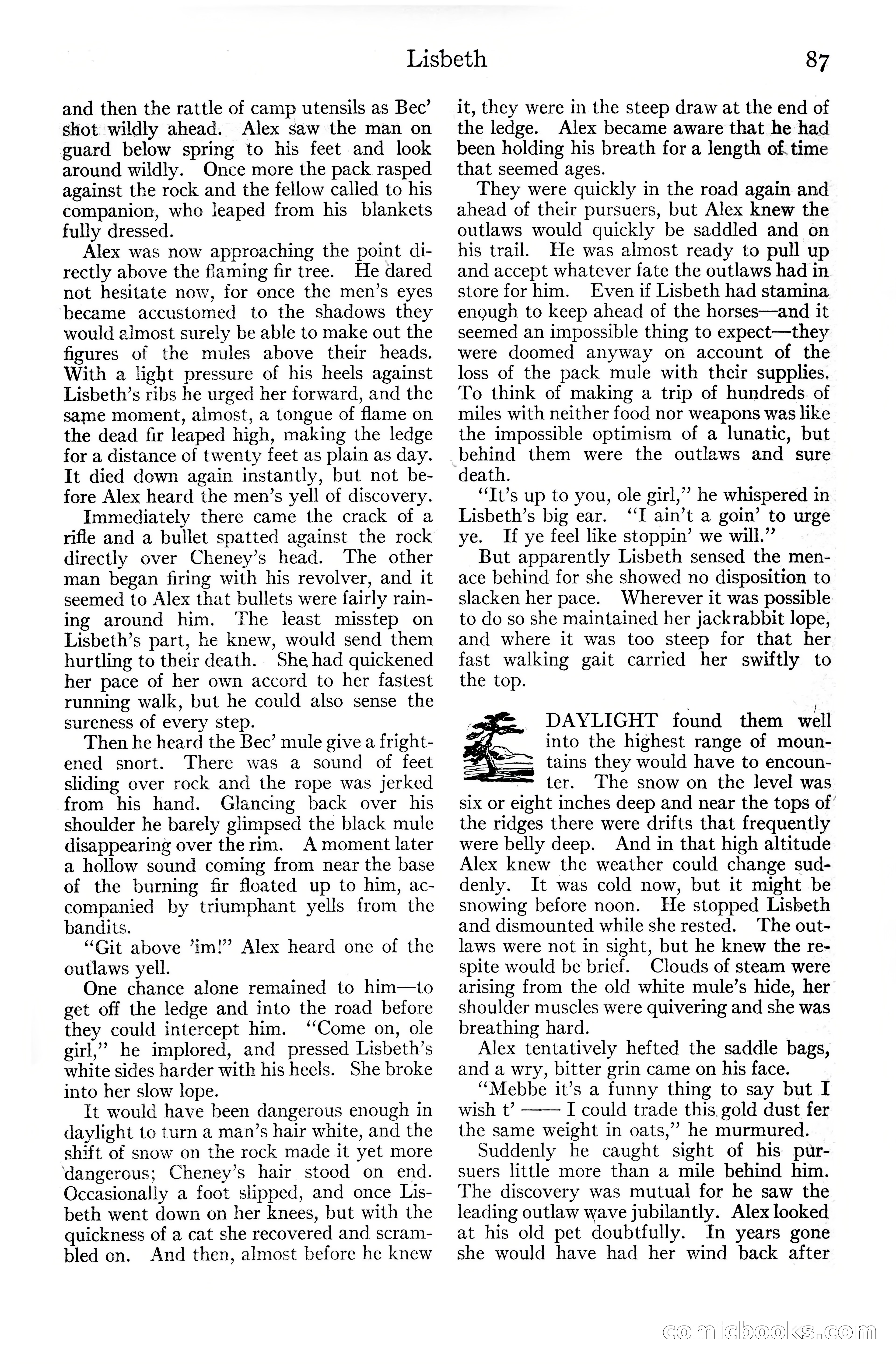 Adventure Magazine Cover, June 20, 1925 — page 105 of 212