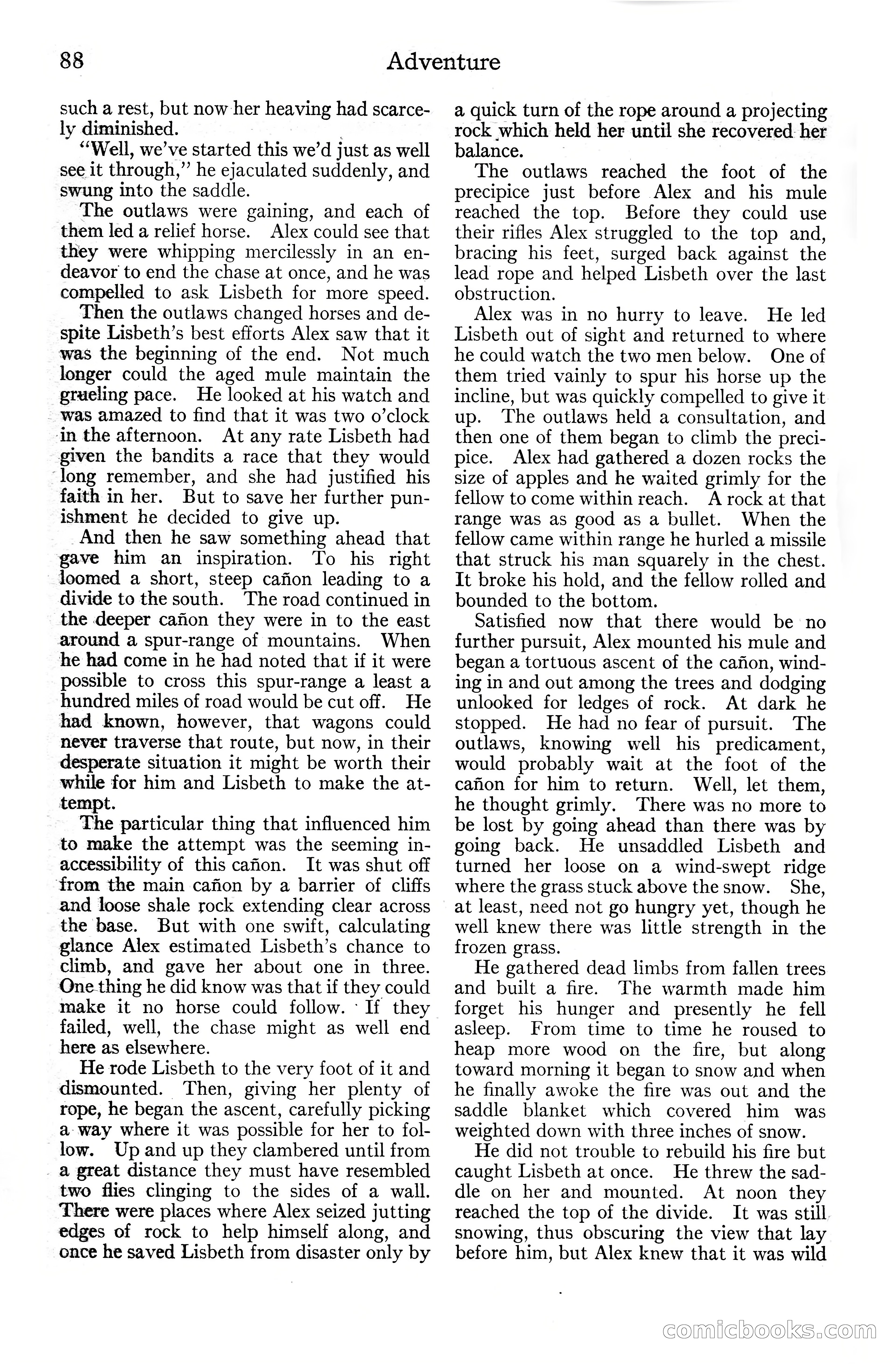 Adventure Magazine Cover, June 20, 1925 — page 106 of 212