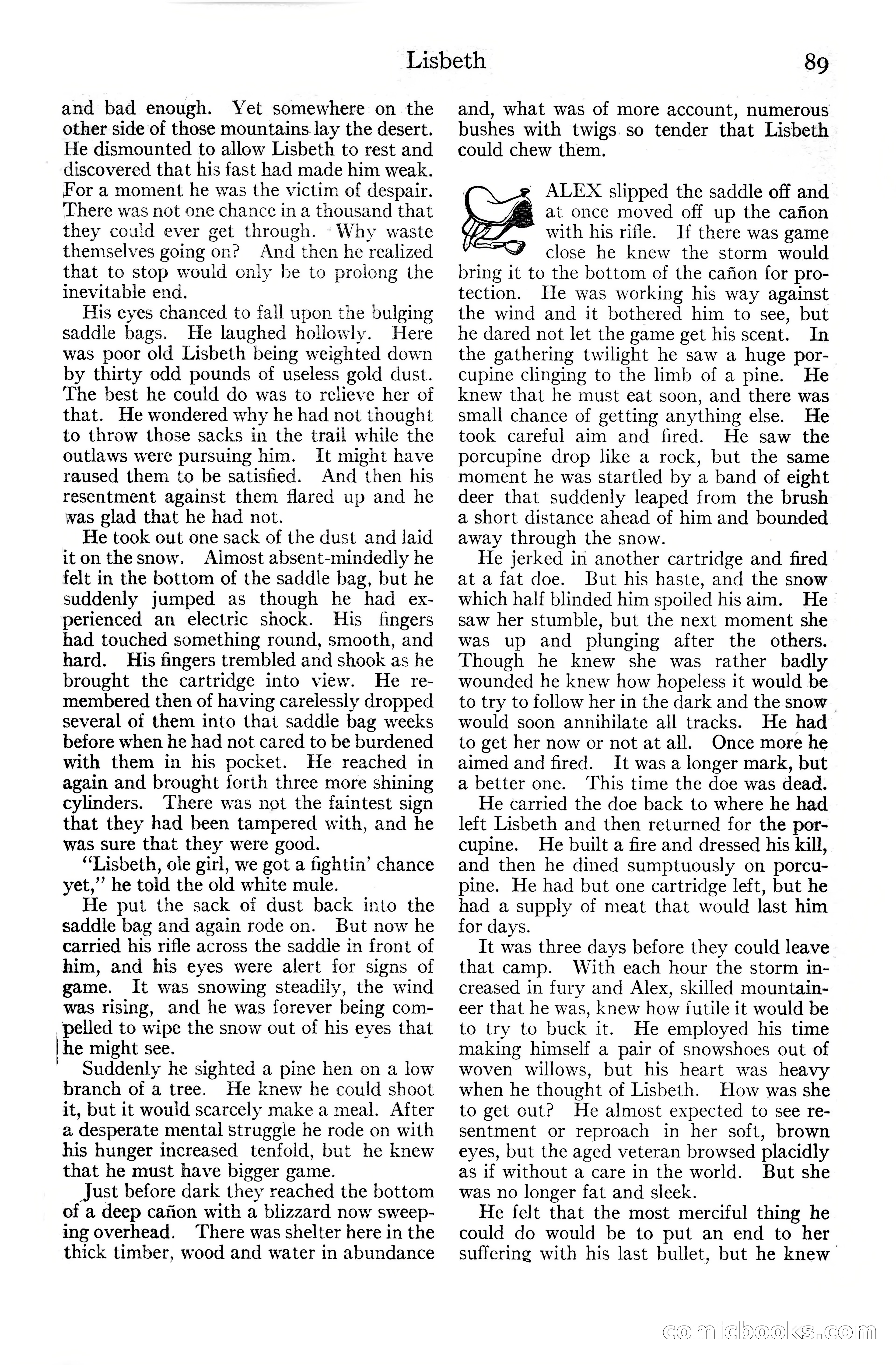Adventure Magazine Cover, June 20, 1925 — page 107 of 212